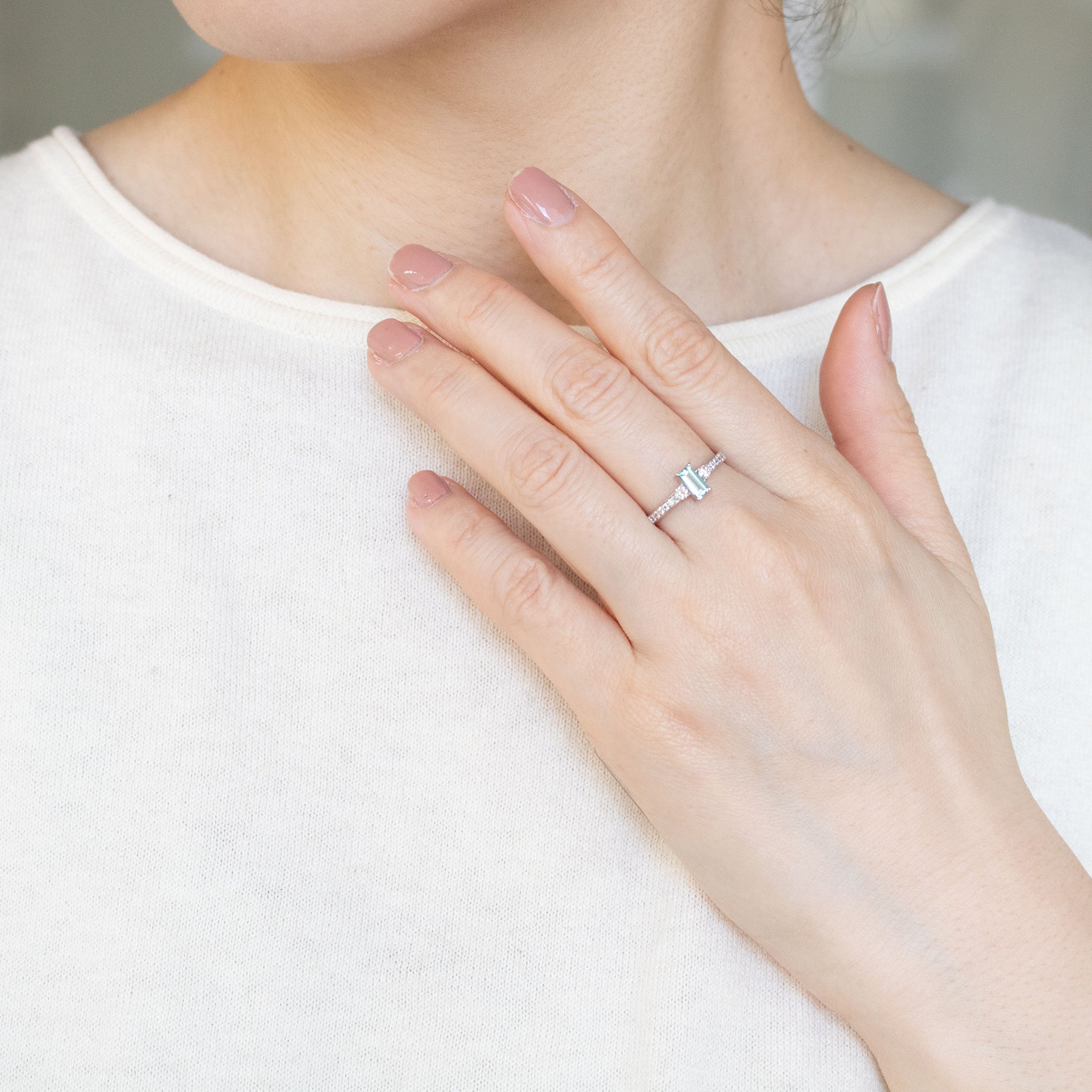 トルマリン/ダイヤモンド プラチナリング《26A02706》