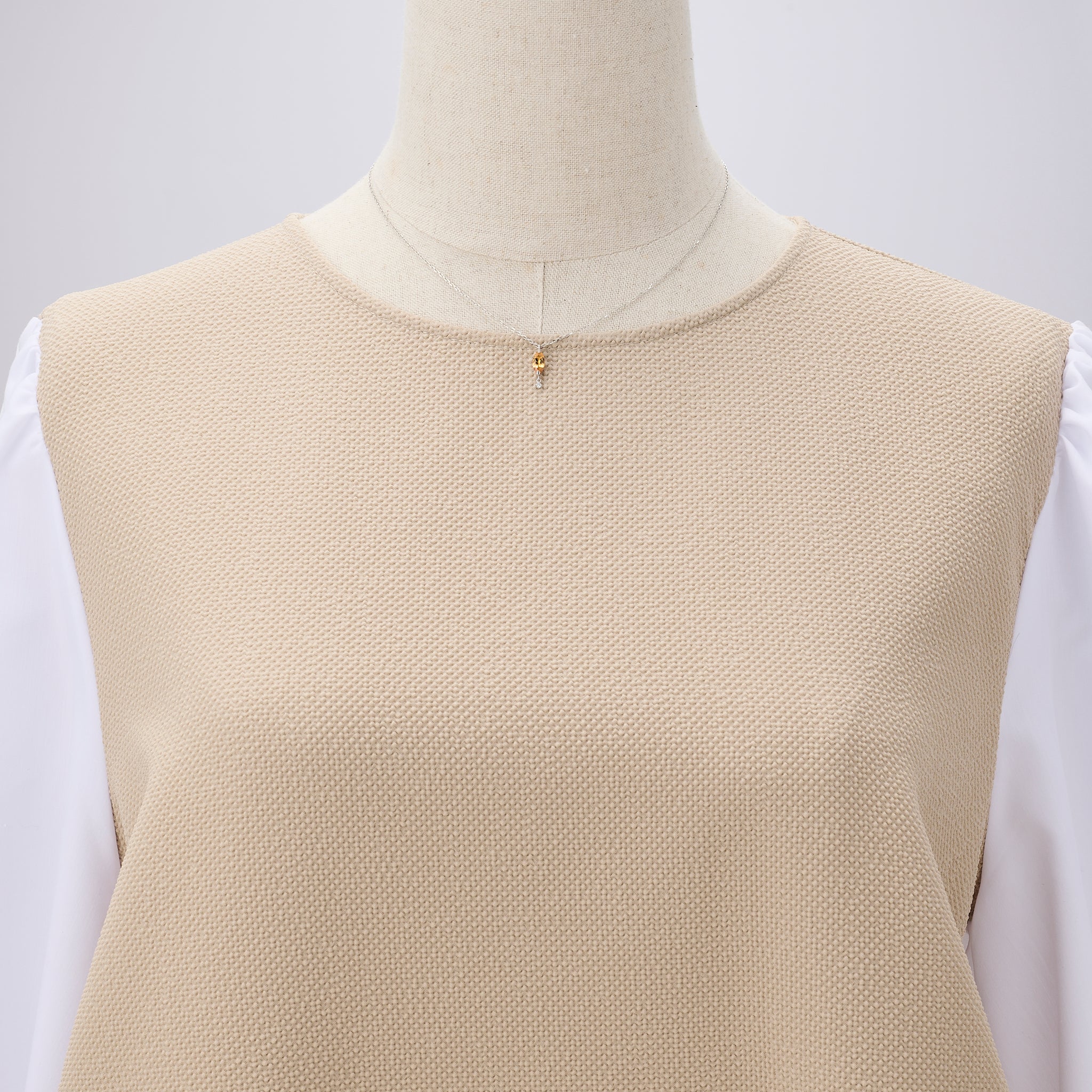 スペサルティンガーネット/ダイヤモンド プラチナネックレス(1月誕生石)《26A03004》