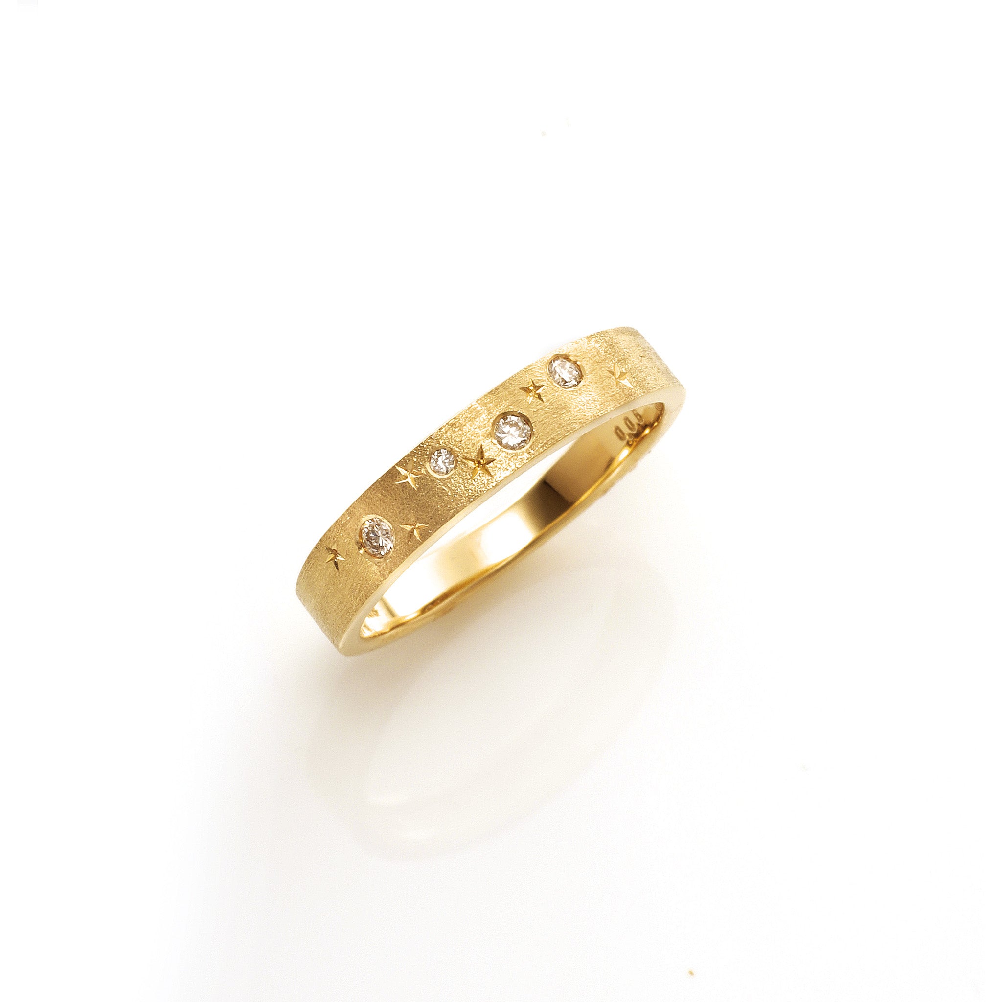 ダイヤモンド K18リング(4月誕生石)《26A03104》