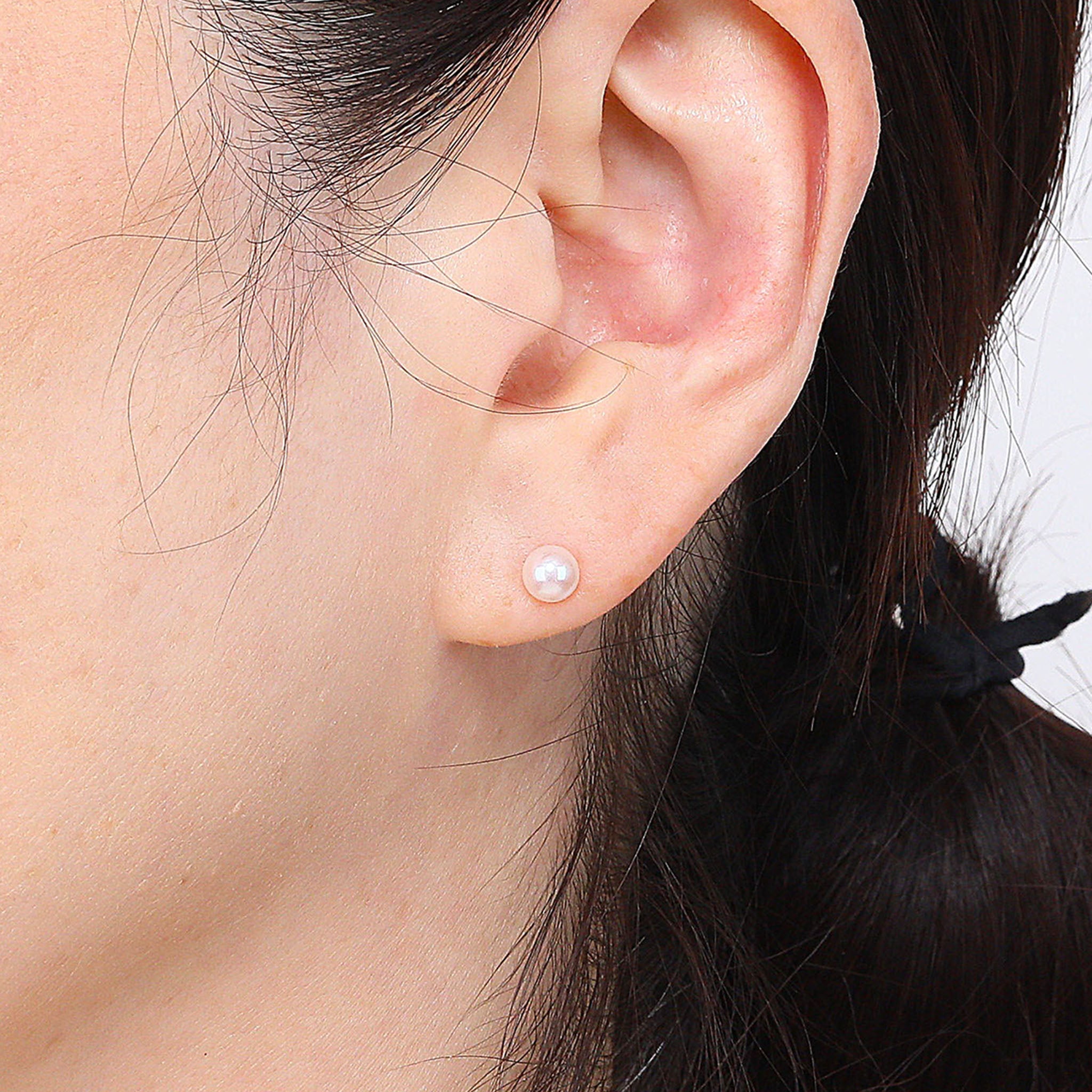 パール K18ピアス(アコヤ真珠/5mm/6月誕生石)《26A03202》