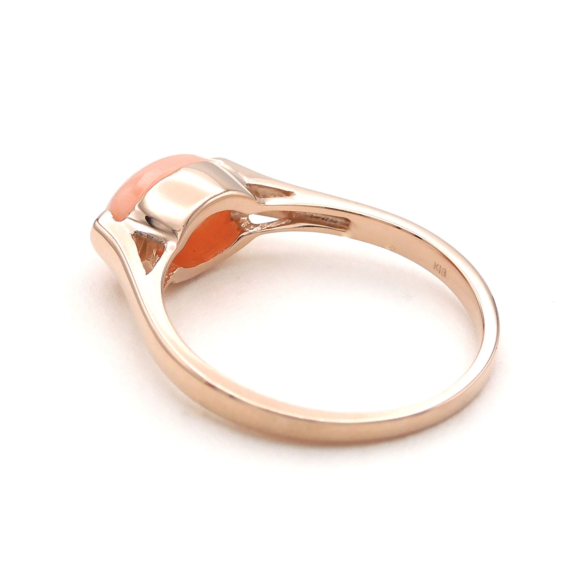 珊瑚(さんご) K18リング(3月誕生石)《26A03206》