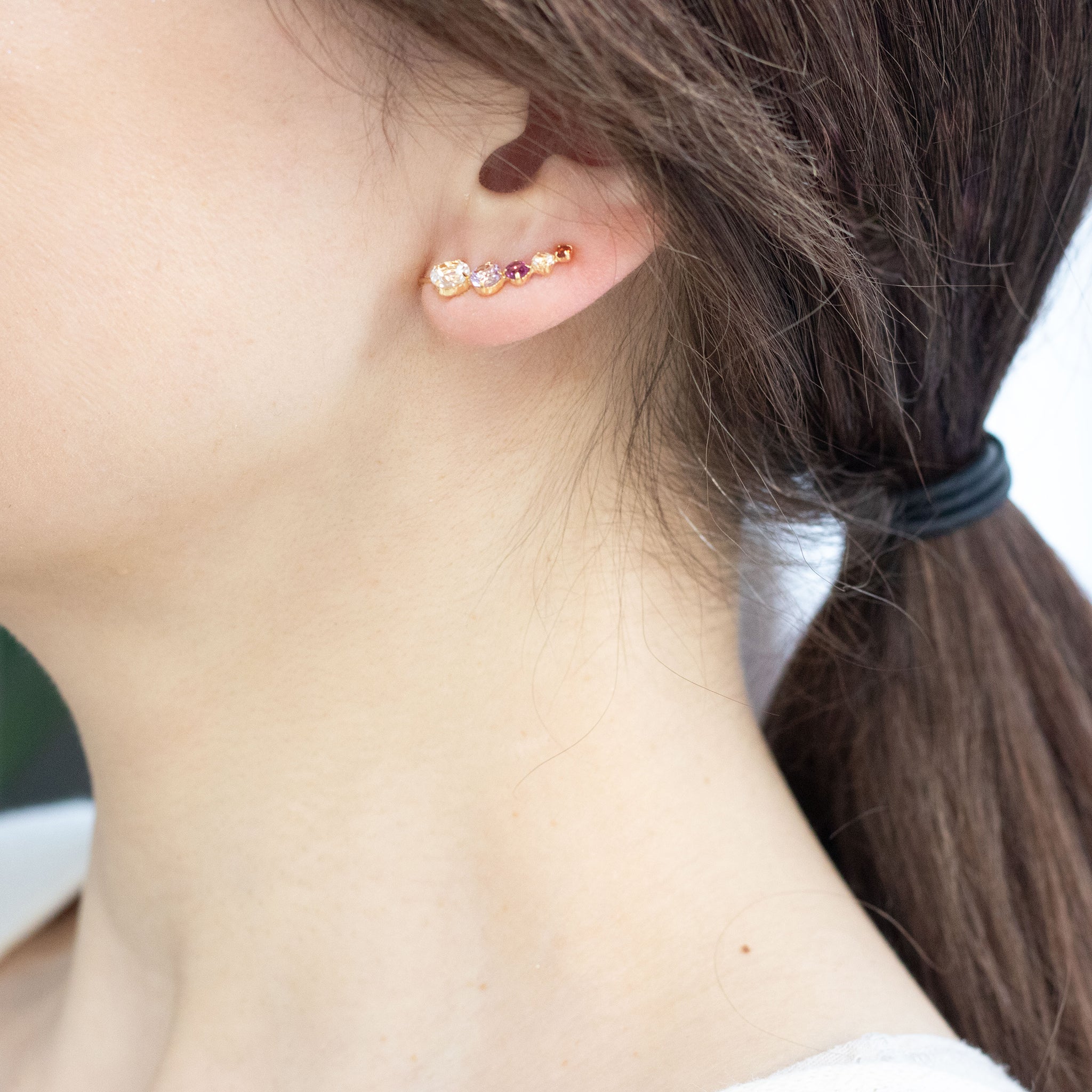 マルチカラー K10イヤリング《26A03304》