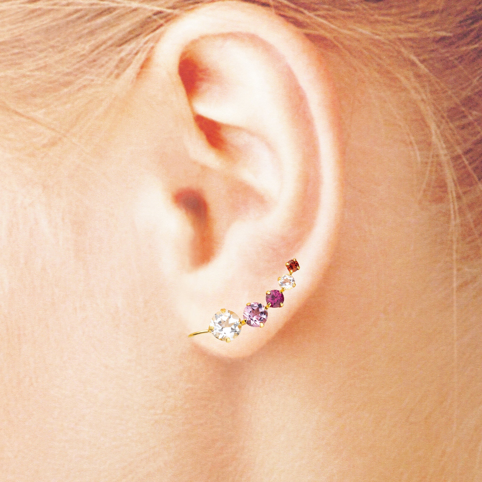 マルチカラー K10イヤリング《26A03304》