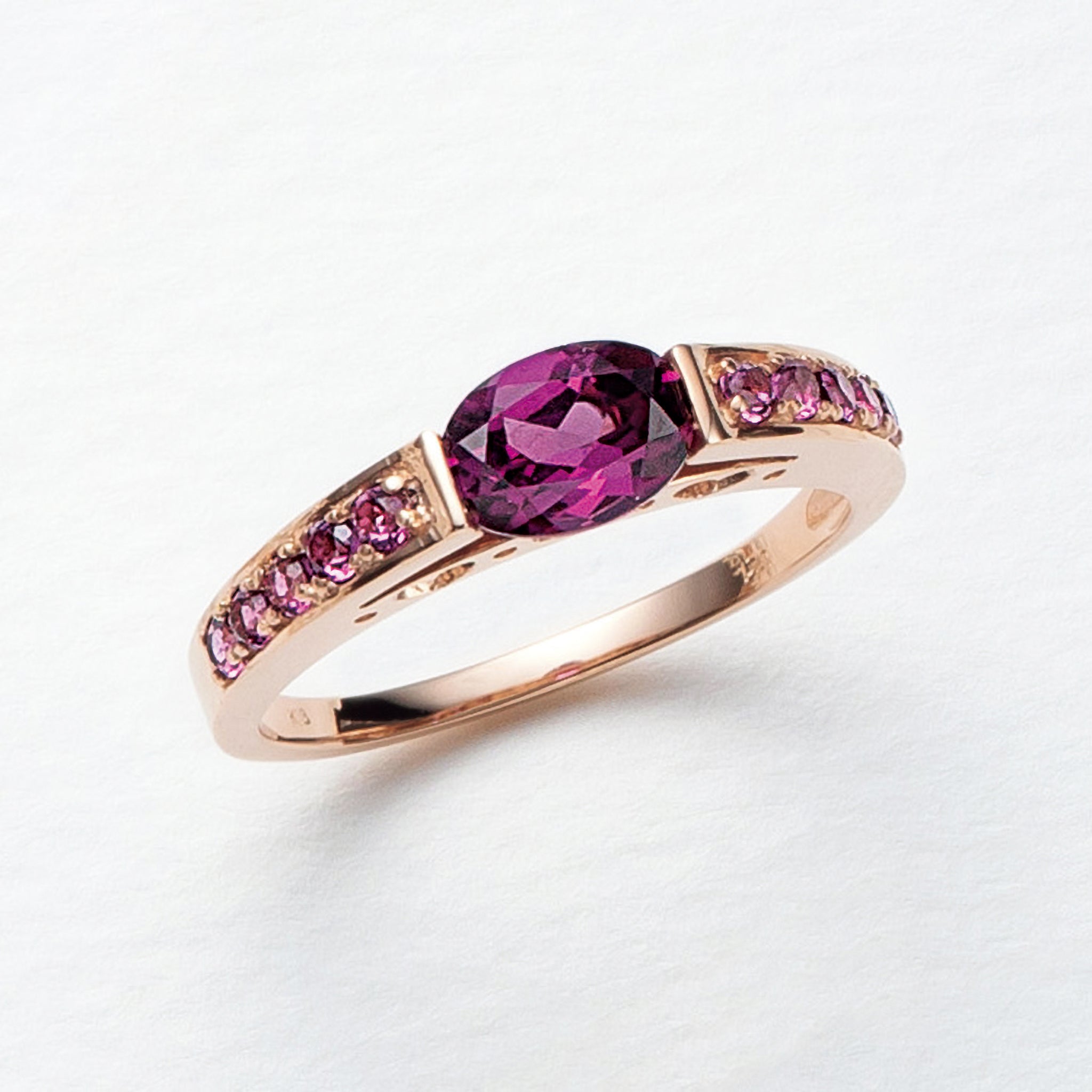 ガーネット K18リング(1月誕生石)《26A03306》