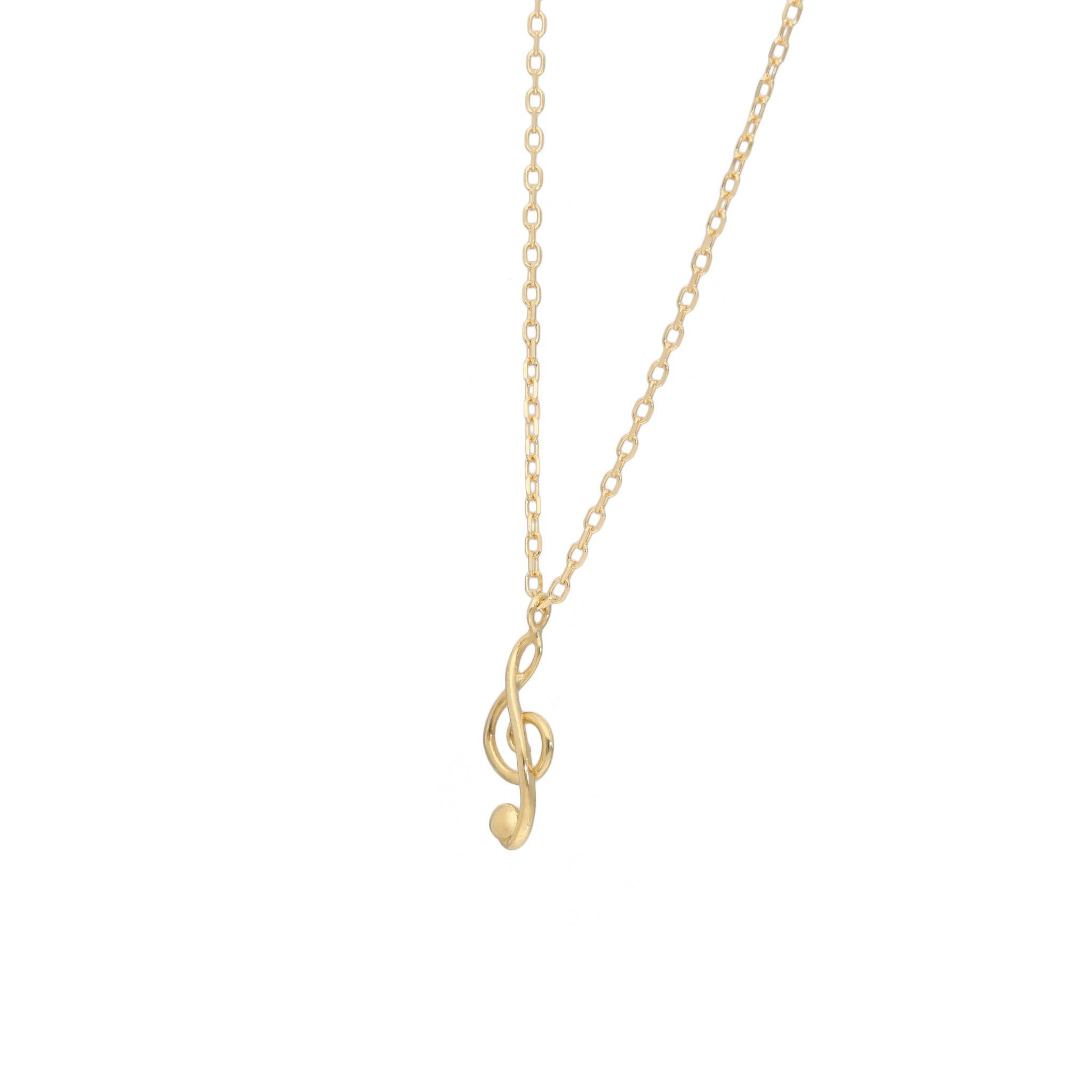 K18ネックレス(ト音記号モチーフ)《26A03403》