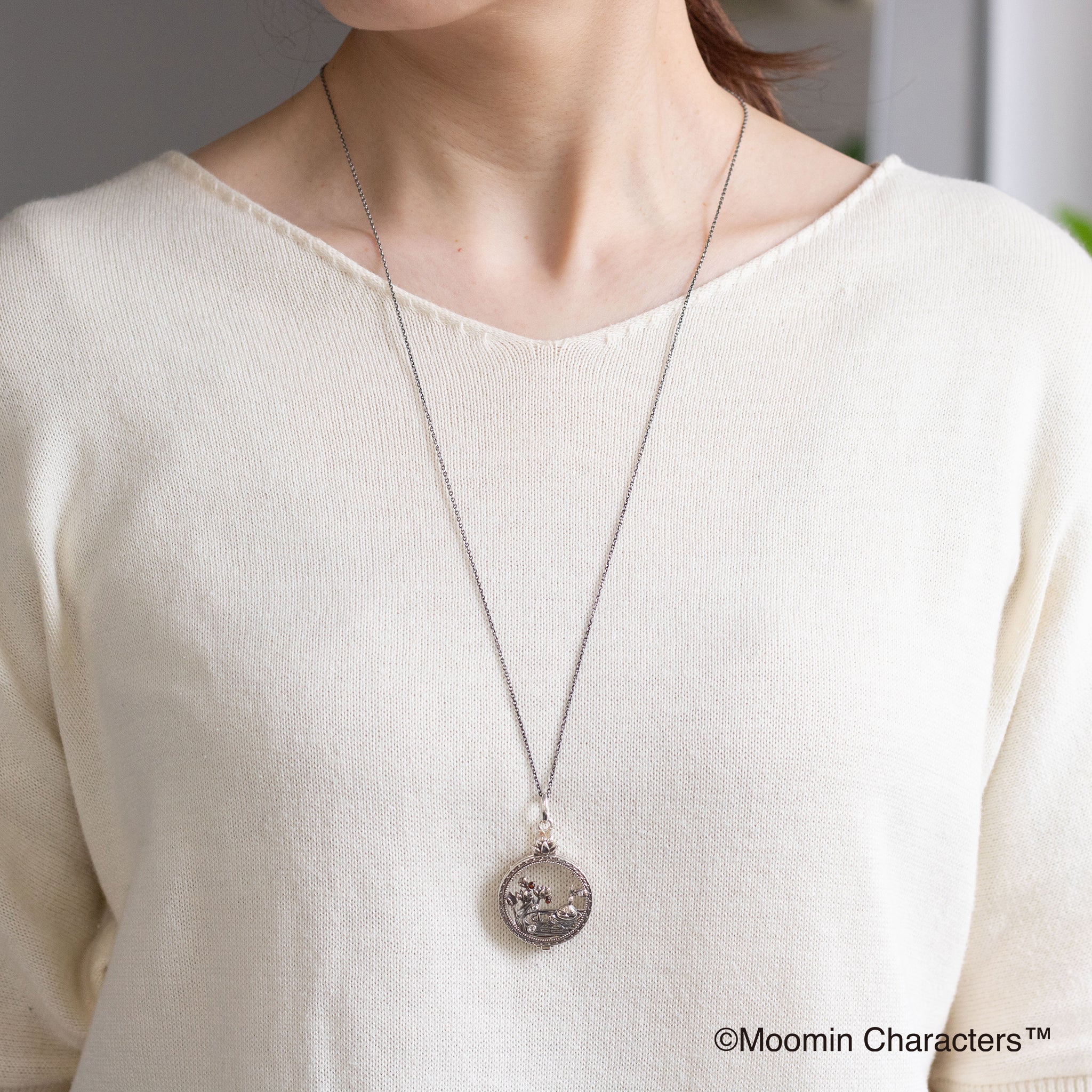 シルバーネックレス(MOOMIN/ムーミン/リトルミイ/ロング/70cm)《26A03503》