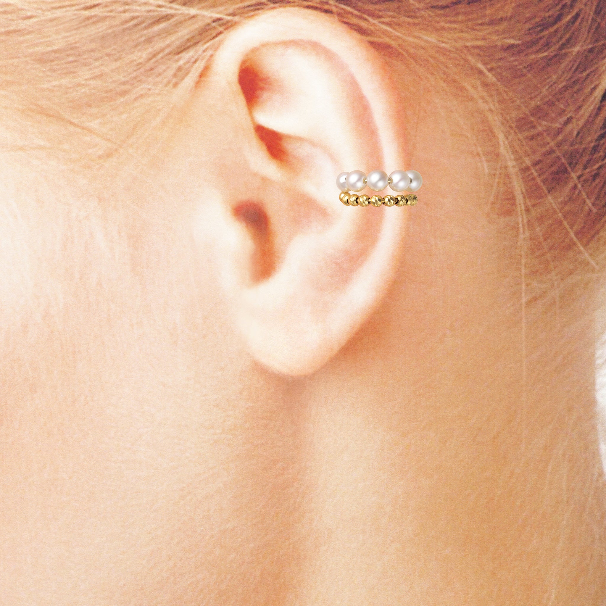 パール K18イヤーカフ(アコヤ真珠/片側/6月誕生石)《26A03609》