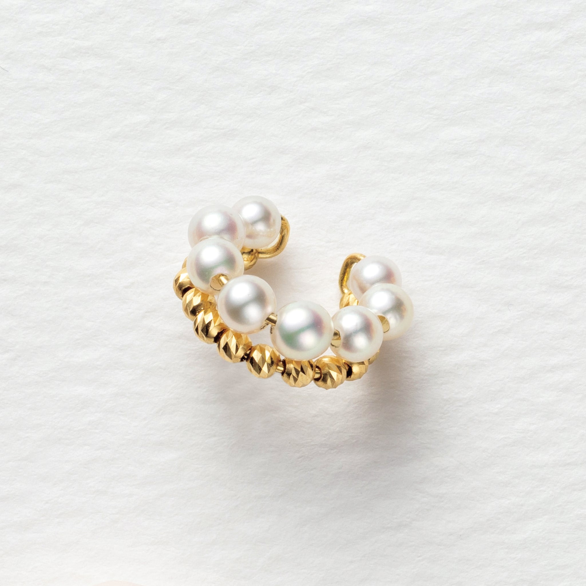 パール K18イヤーカフ(アコヤ真珠/片側/6月誕生石)《26A03609》