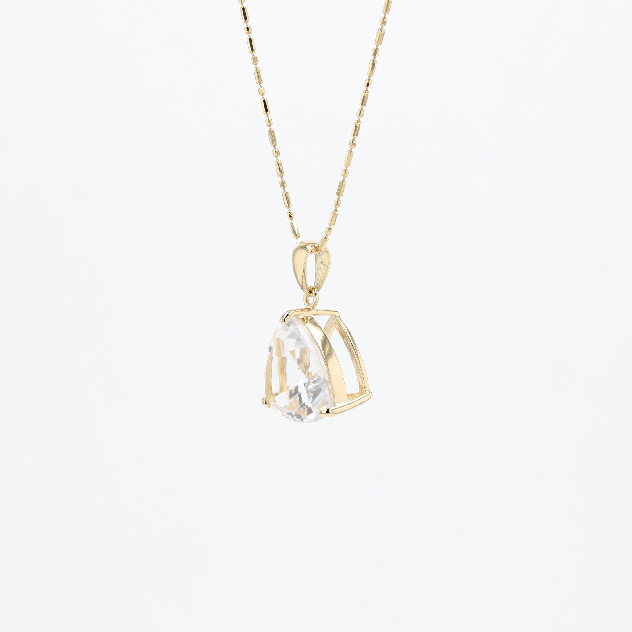 ロッククリスタル K18ペンダントトップ(トリリアントカット)《26A03801》