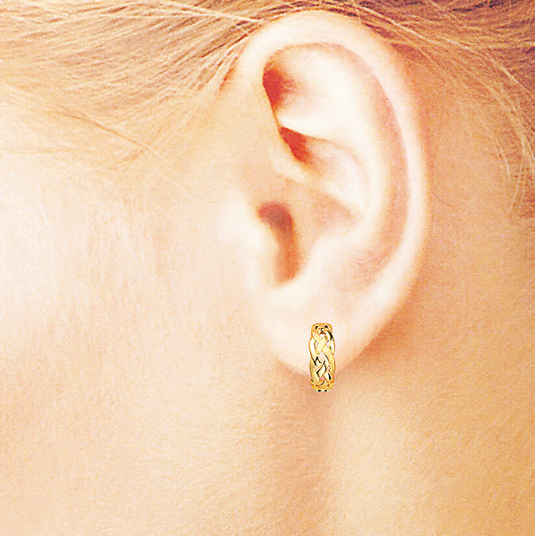 K18/K14イヤリング(ピアリング/リバーシブル/コンビカラー)《26A03807》