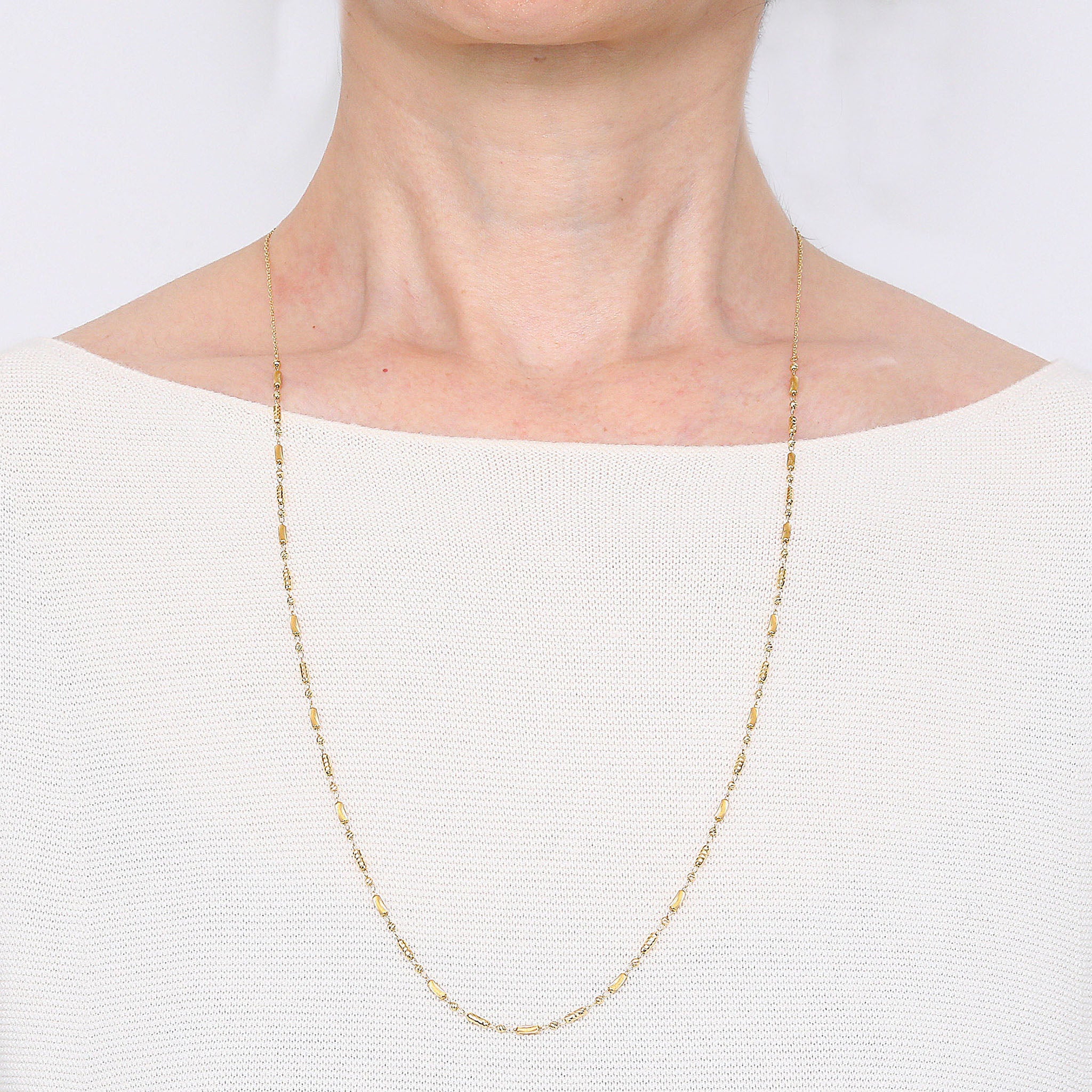 K18ネックレス(2Way/ロング/70cm)《26A03808》