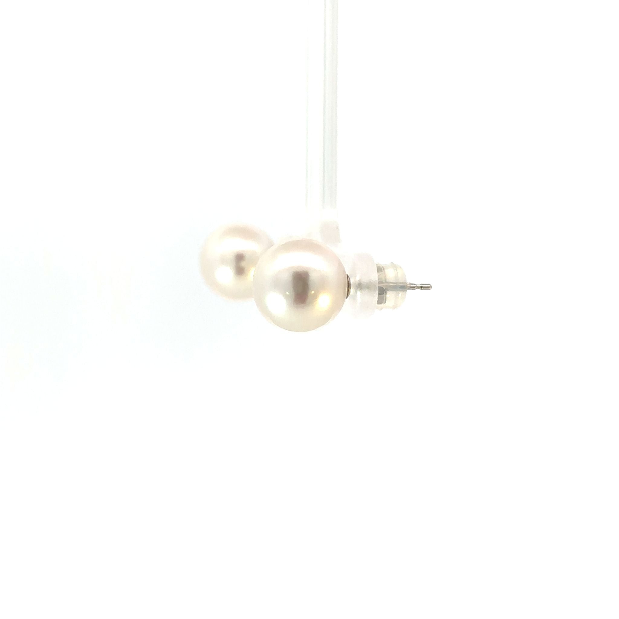 パール プラチナピアス(淡水真珠/10mm/6月誕生石)《26A03904》