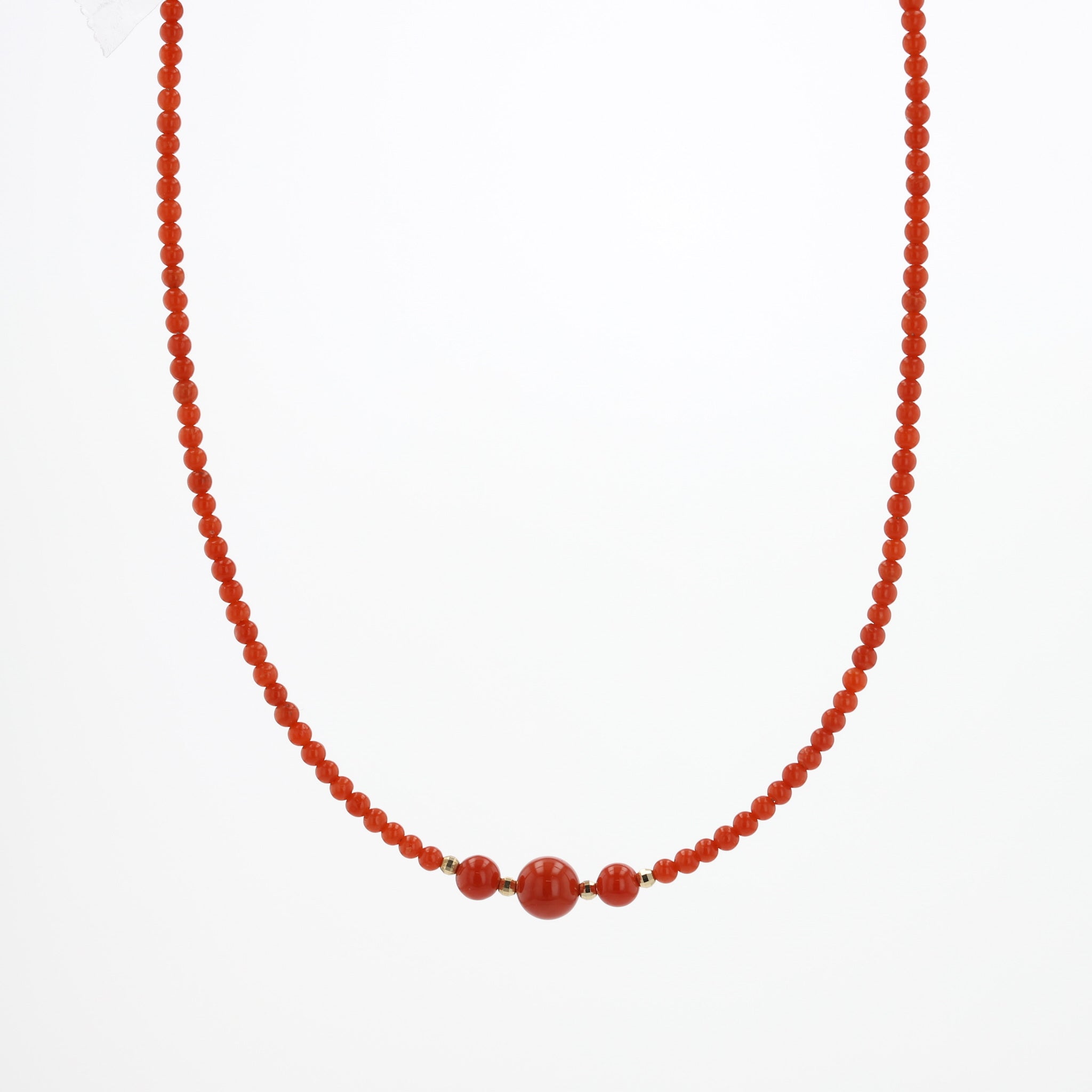 珊瑚(さんご) K18ネックレス(3月誕生石)《26A03908》