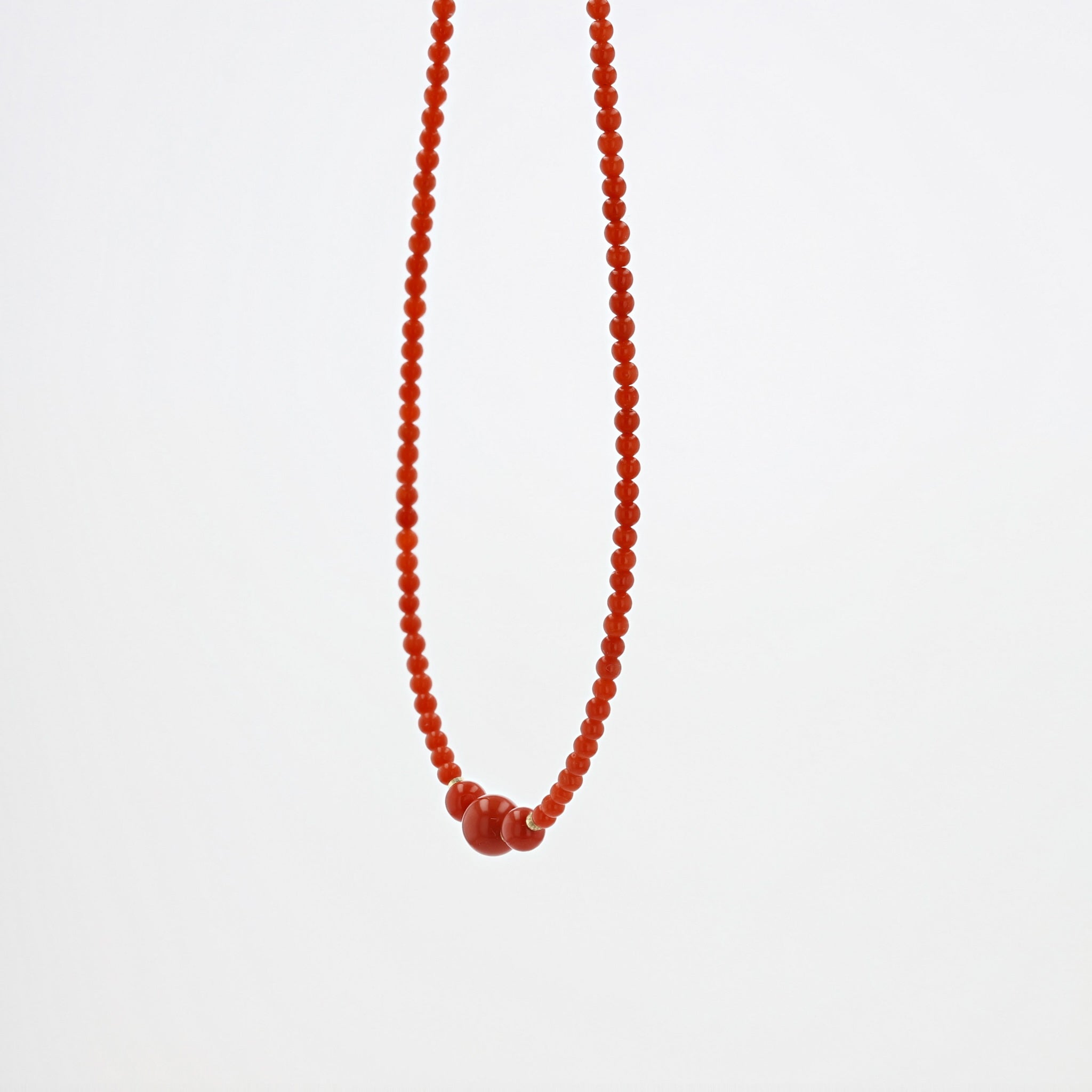 珊瑚(さんご) K18ネックレス(3月誕生石)《26A03908》