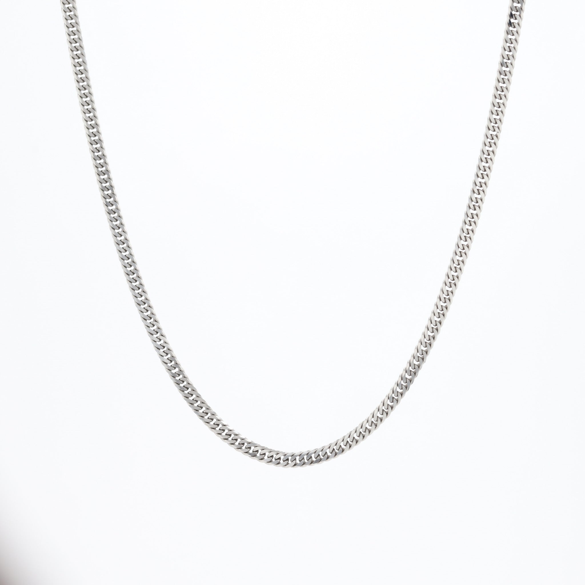 Pt999ネックレス(純プラチナ/喜平ダブル6面カット/造幣局品位刻印付/12g/50cm)《26A04101》