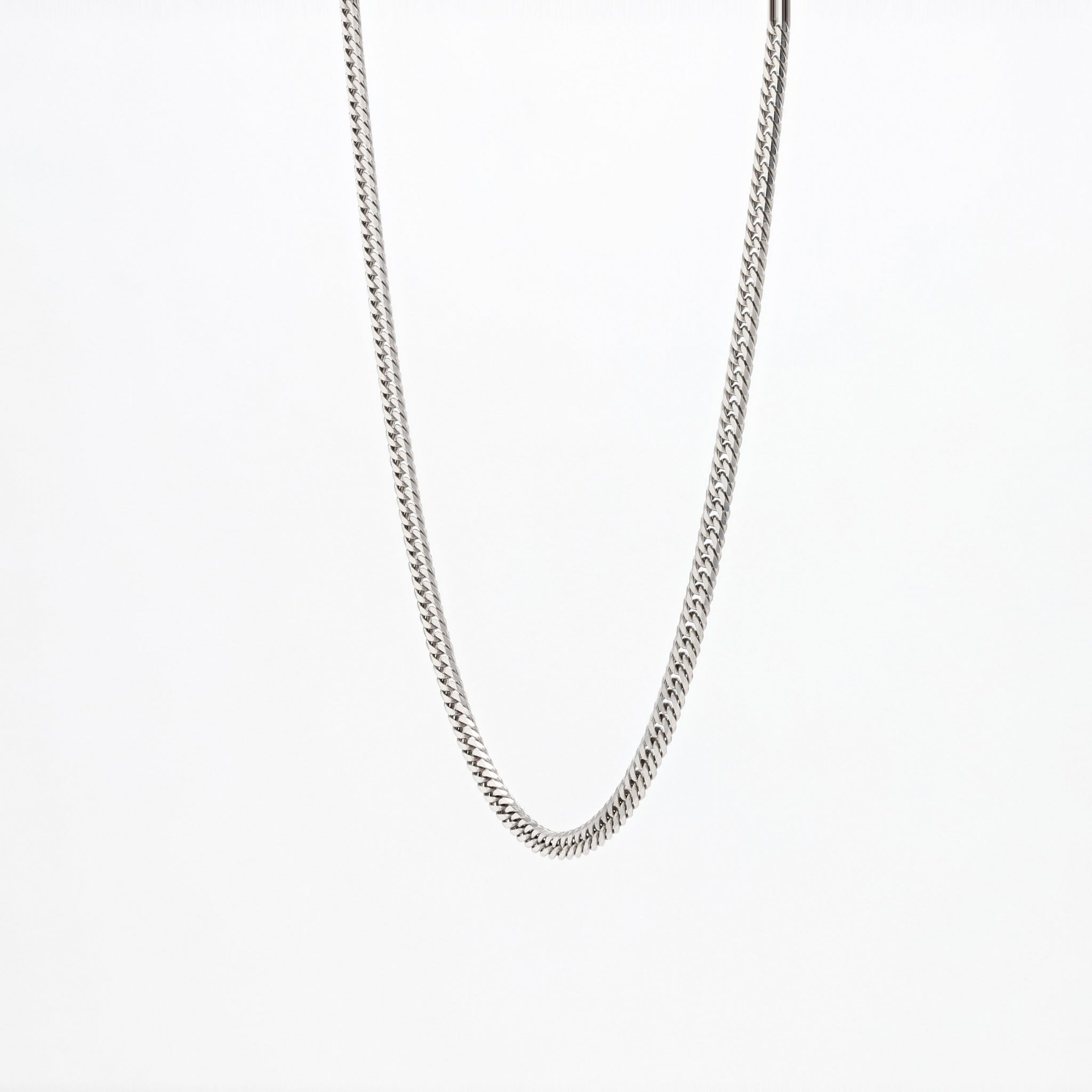Pt999ネックレス(純プラチナ/喜平ダブル6面カット/造幣局品位刻印付/12g/50cm)《26A04101》