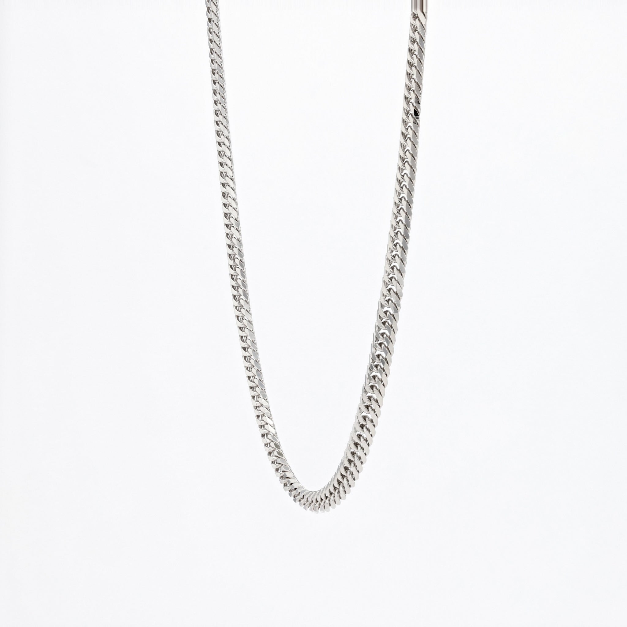 Pt999ネックレス(純プラチナ/喜平ダブル6面カット/造幣局品位刻印付/24g/50cm)《26A04102》