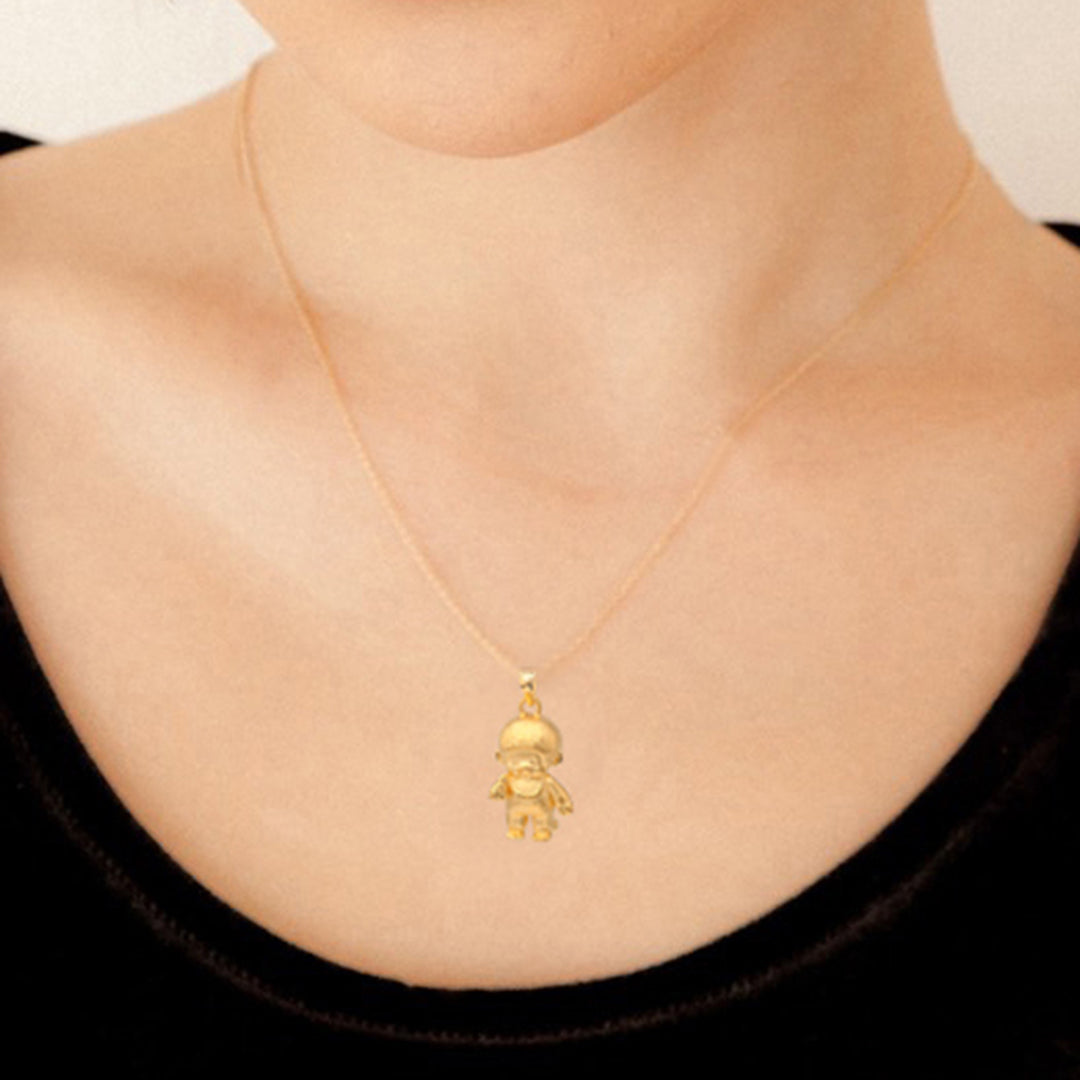 K24/K18ネックレス(純金/モンチッチ)《26C10103》