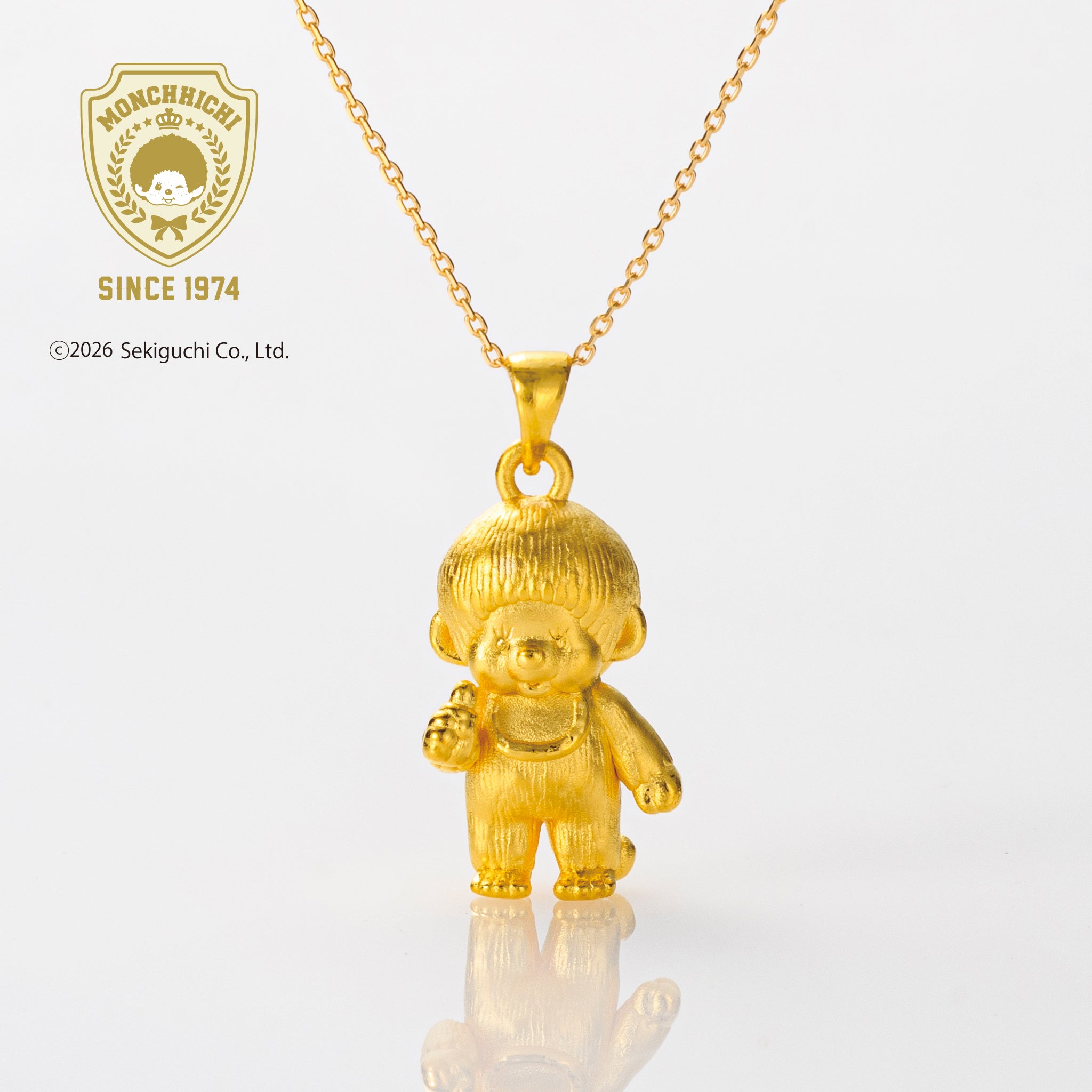 K24/K18ネックレス(純金/モンチッチ)《26C10103》