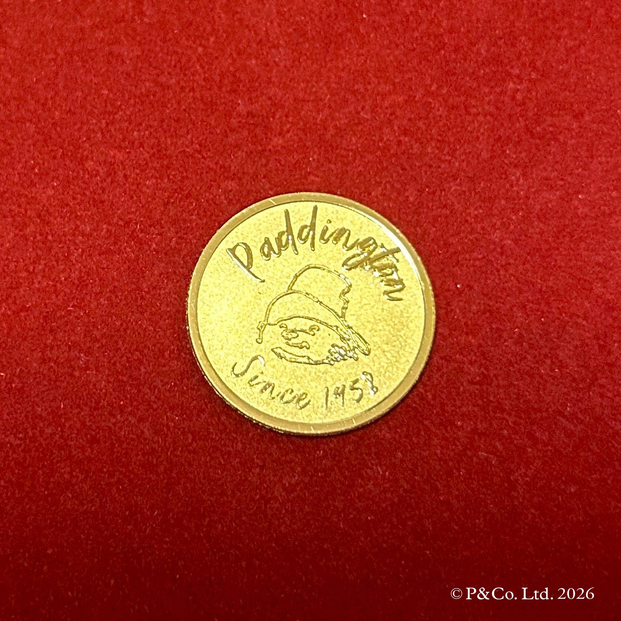 K24金製品(純金/パディントン/メダル/5g/造幣局品位刻印付)《26C10105》
