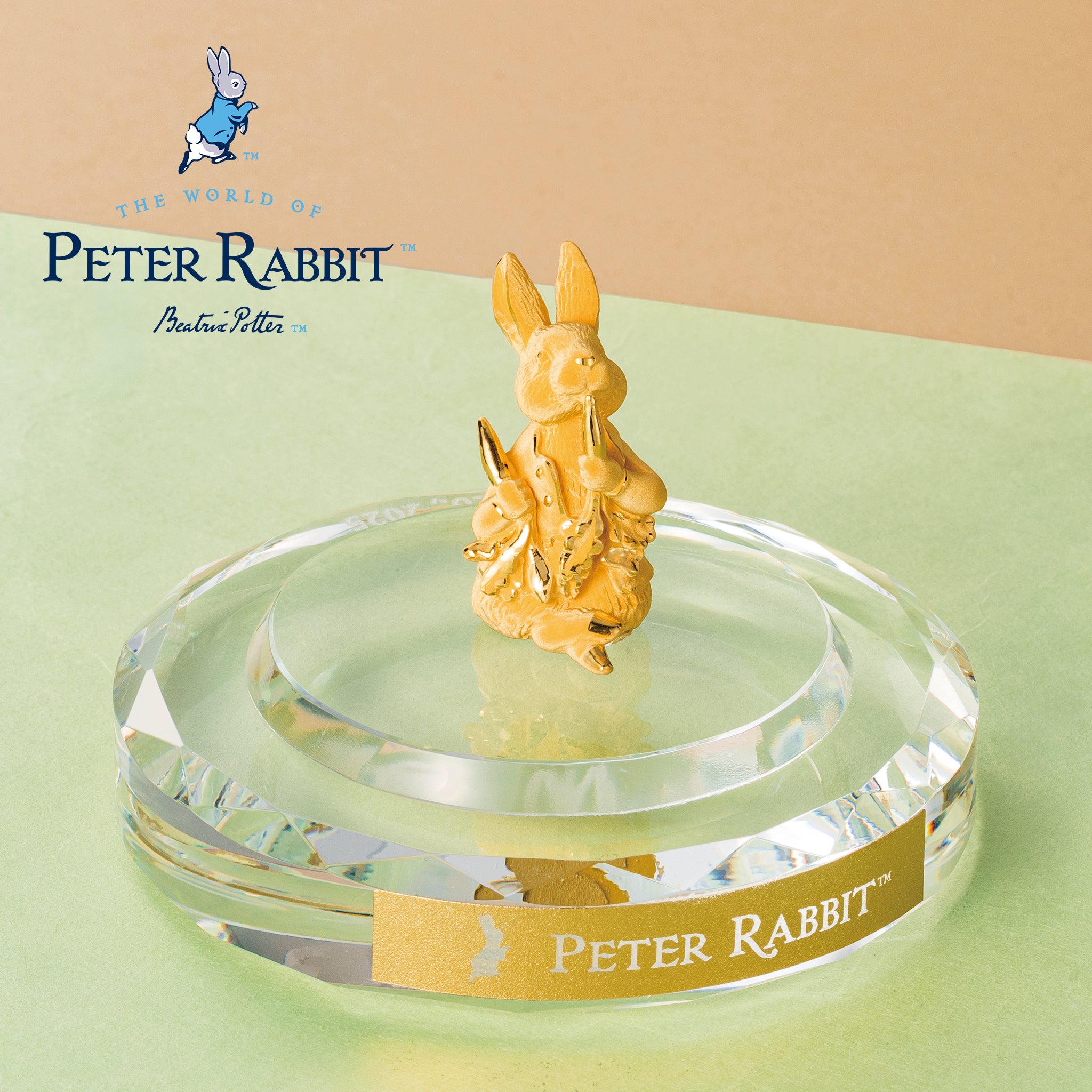 K24金製品(純金/ピーターラビット/フィギア/7g/造幣局品位刻印付)《26C10110》