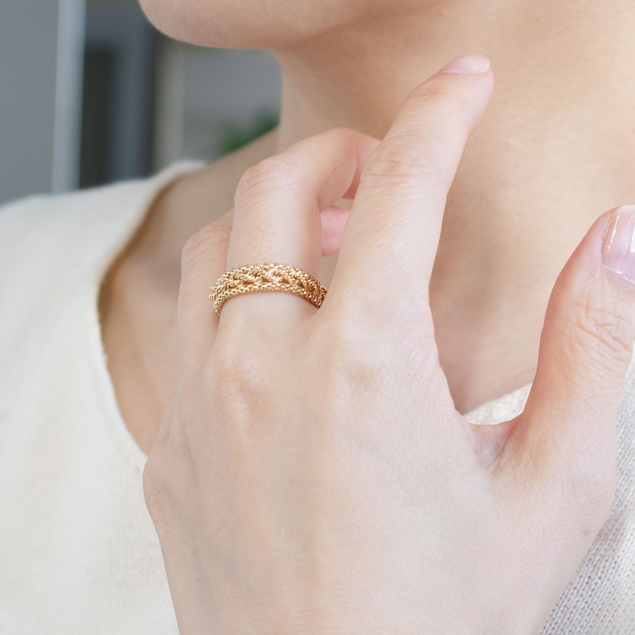 K18リング(イタリア製)《26C20101》