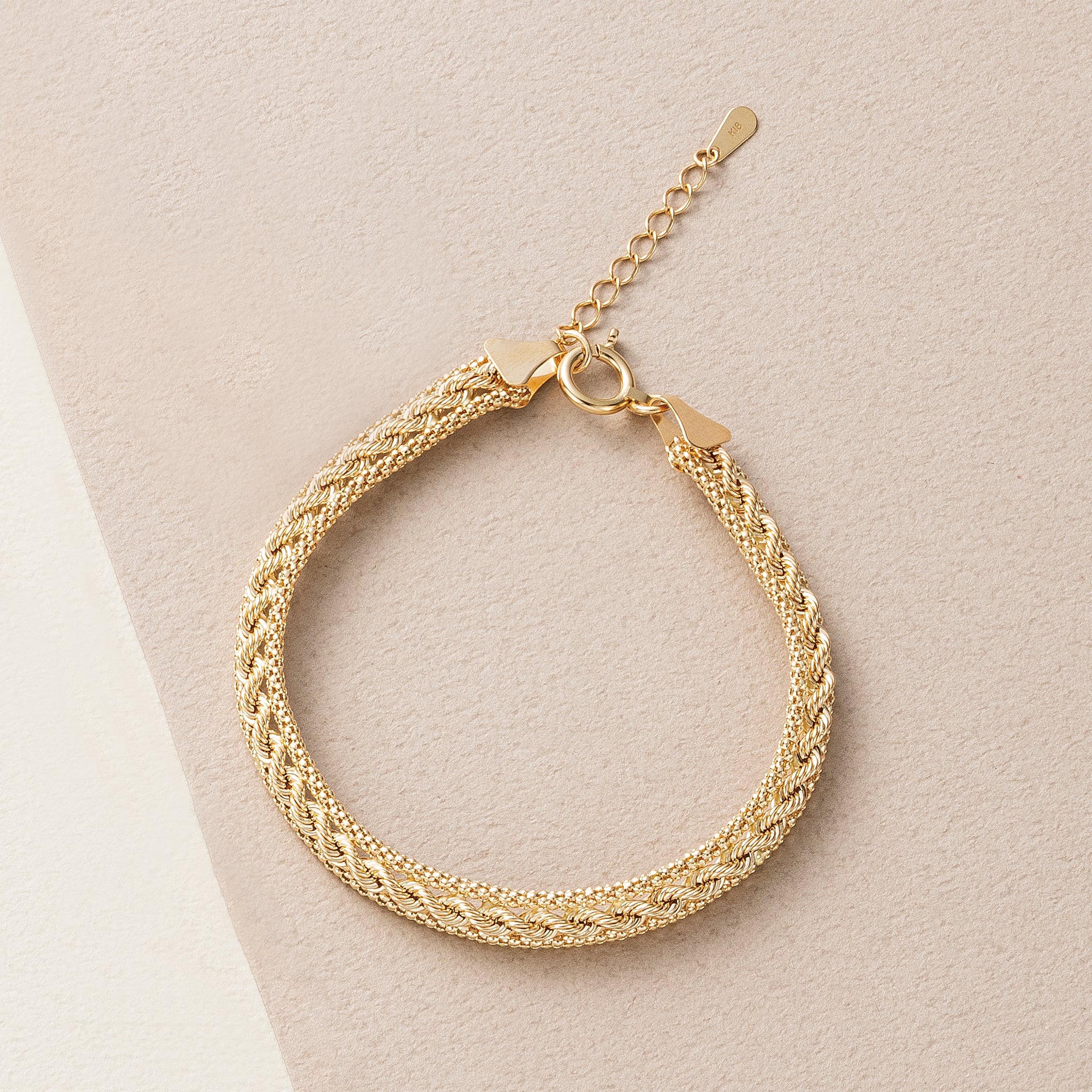 K18ブレスレット(イタリア製)《26C20102》