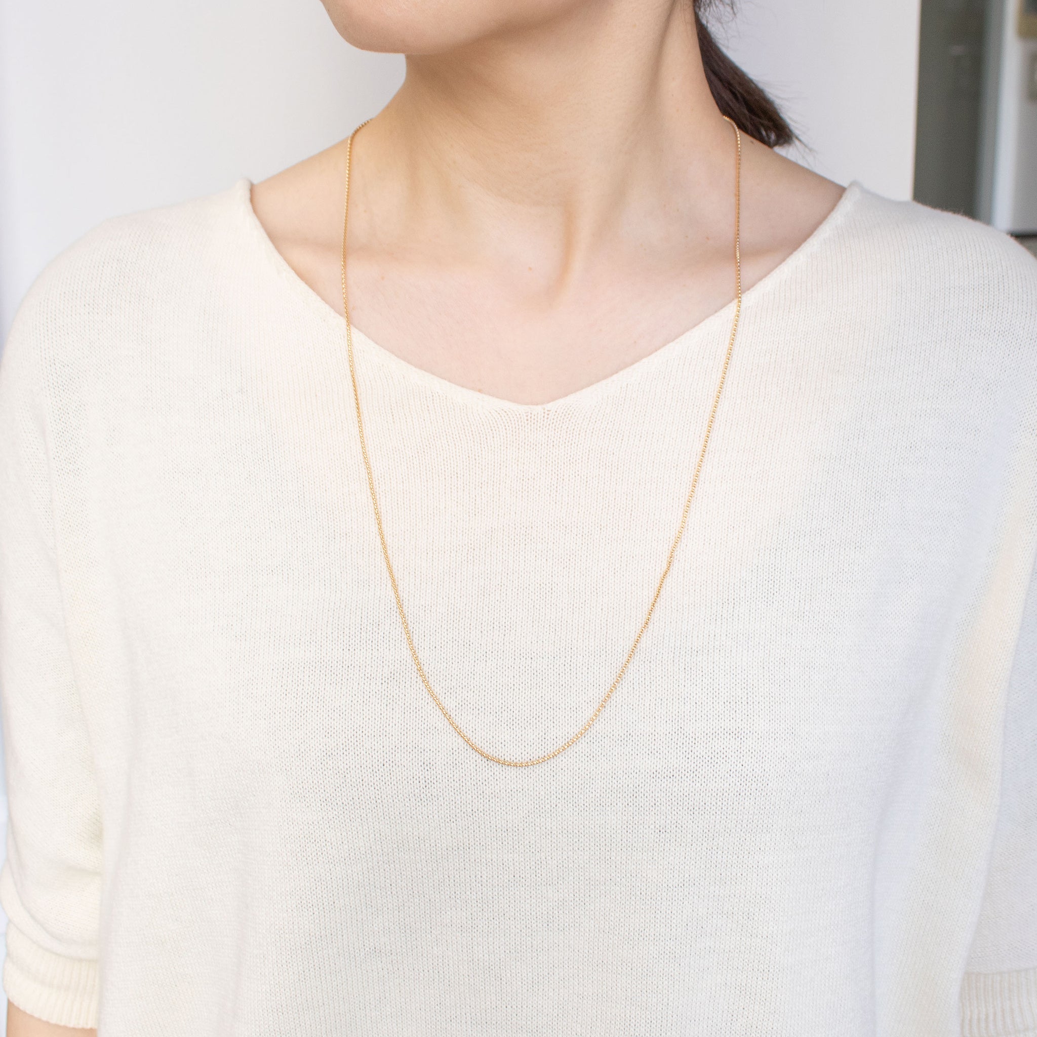 【限定10点】K18ネックレス(ロング/70cm)《26C20104》