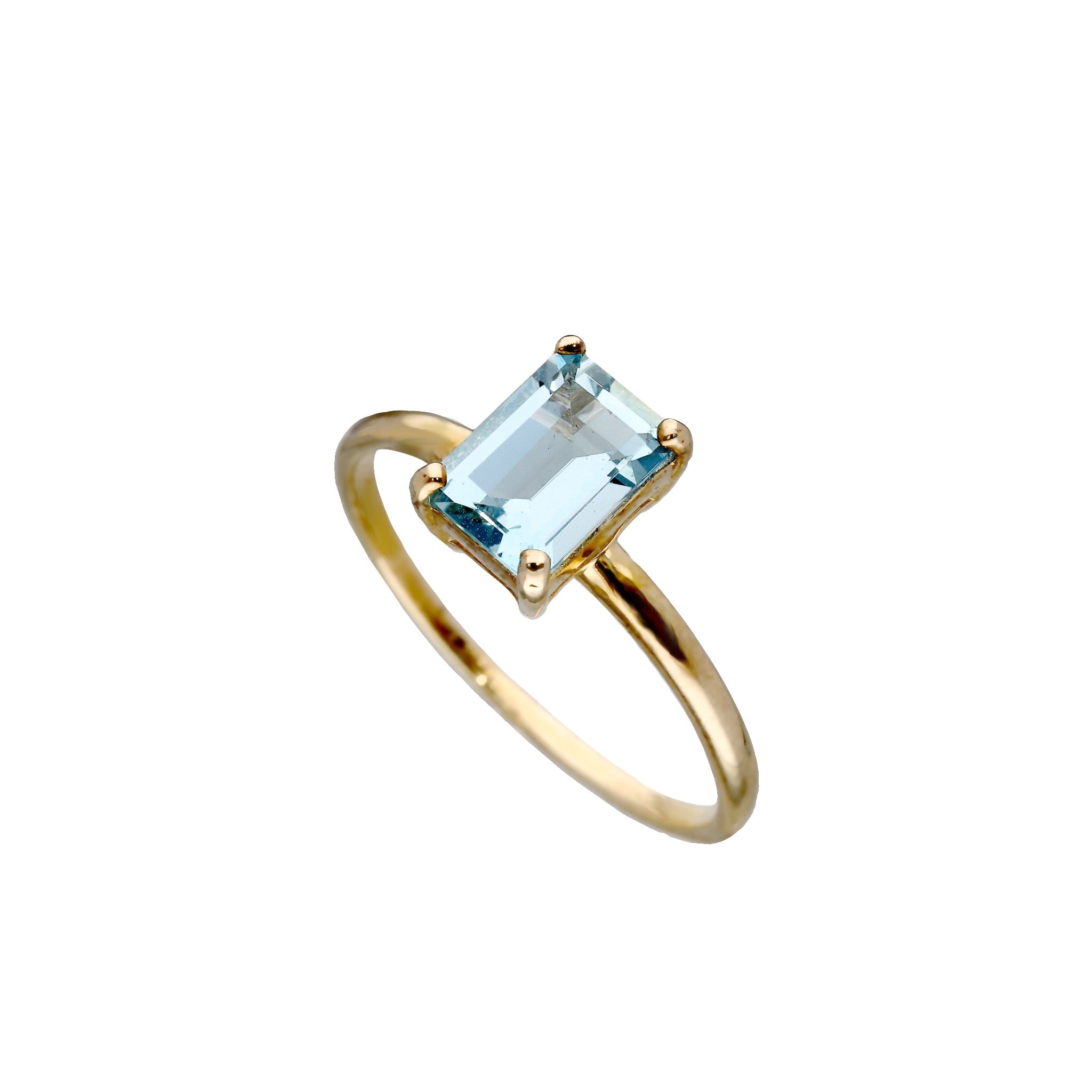 アクアマリン K18リング(3月誕生石)《26C20114》