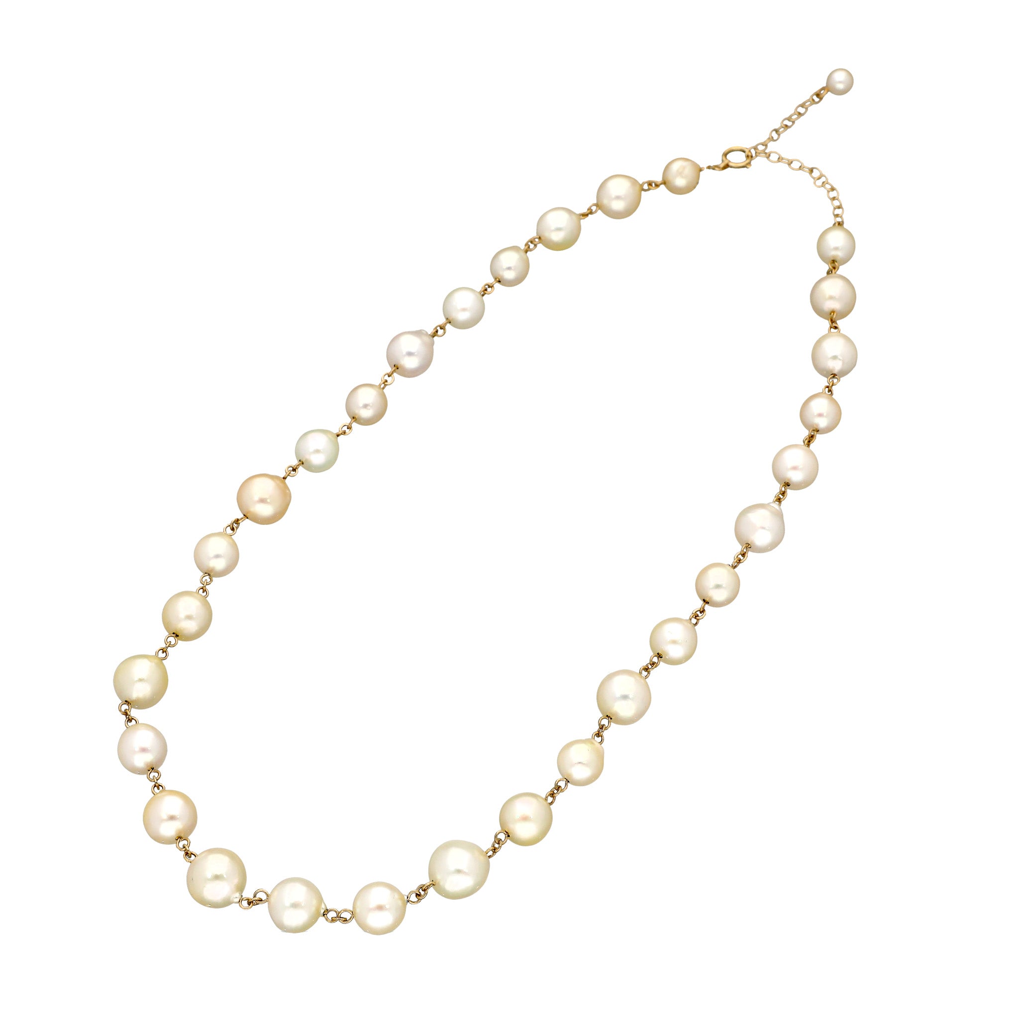 パール K14ネックレス(アコヤ真珠/7～8.5mm/バロック珠/6月誕生石)《26C20127》