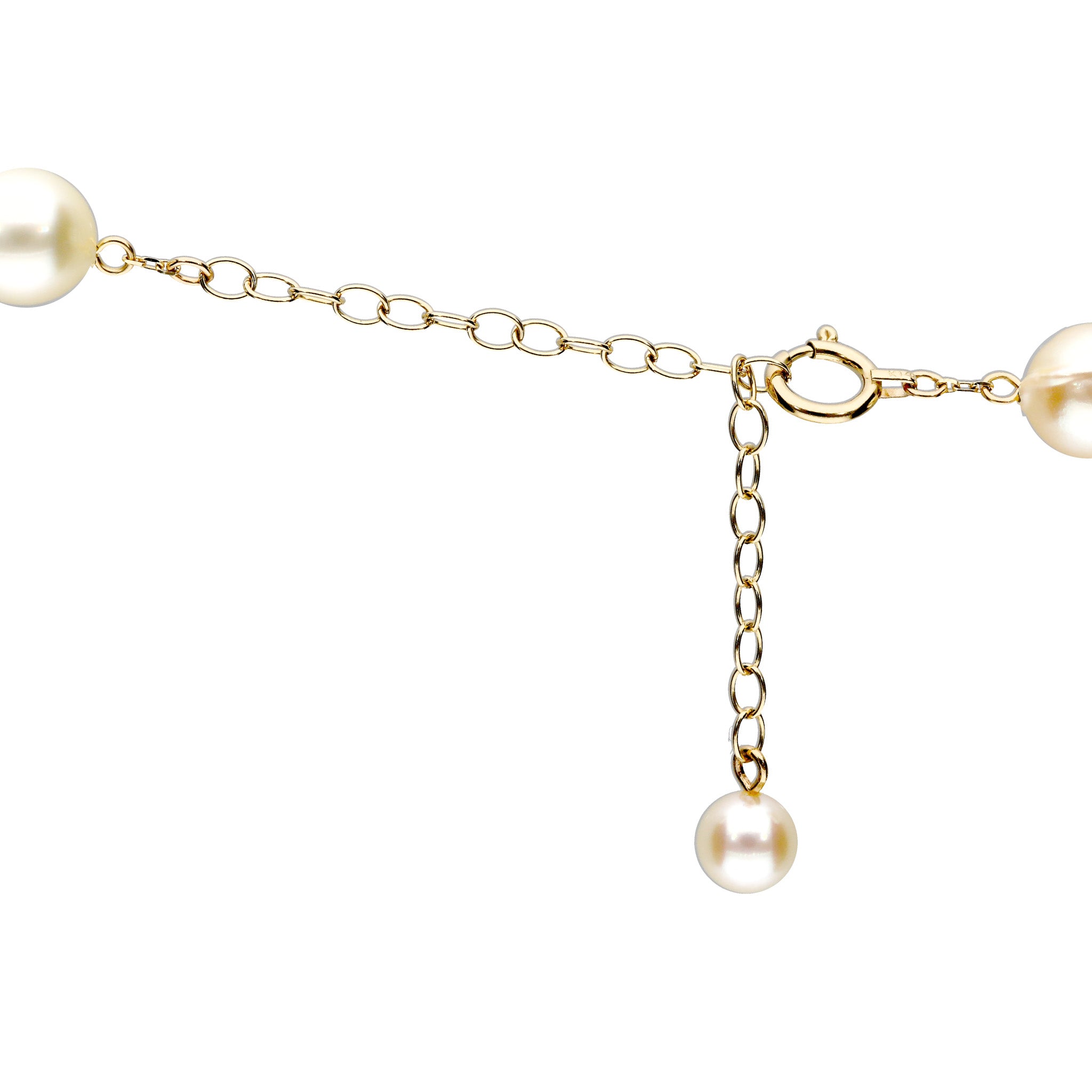 パール K14ネックレス(アコヤ真珠/7～8.5mm/バロック珠/6月誕生石)《26C20127》