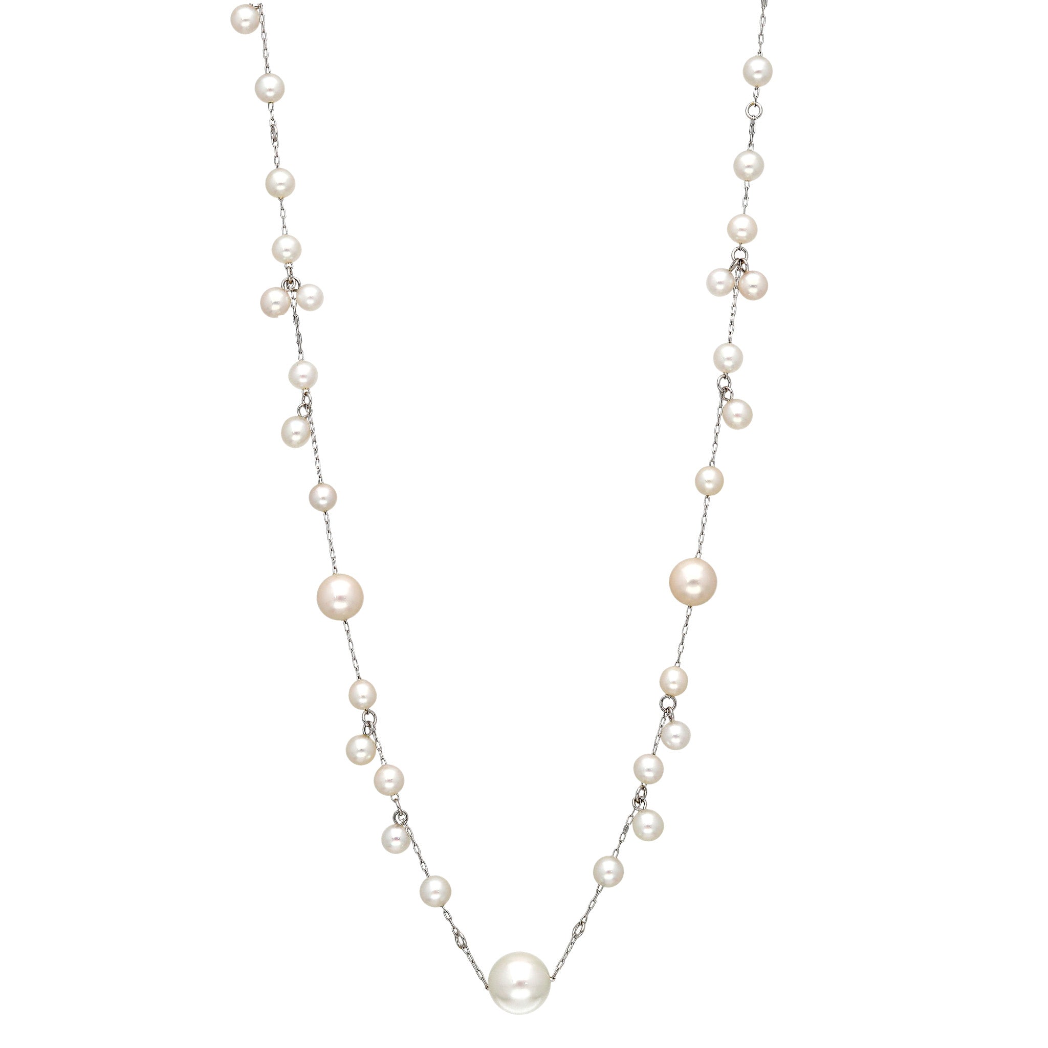 パール K14ネックレス(アコヤ真珠/ロング/68cm/6月誕生石)《26C20128》