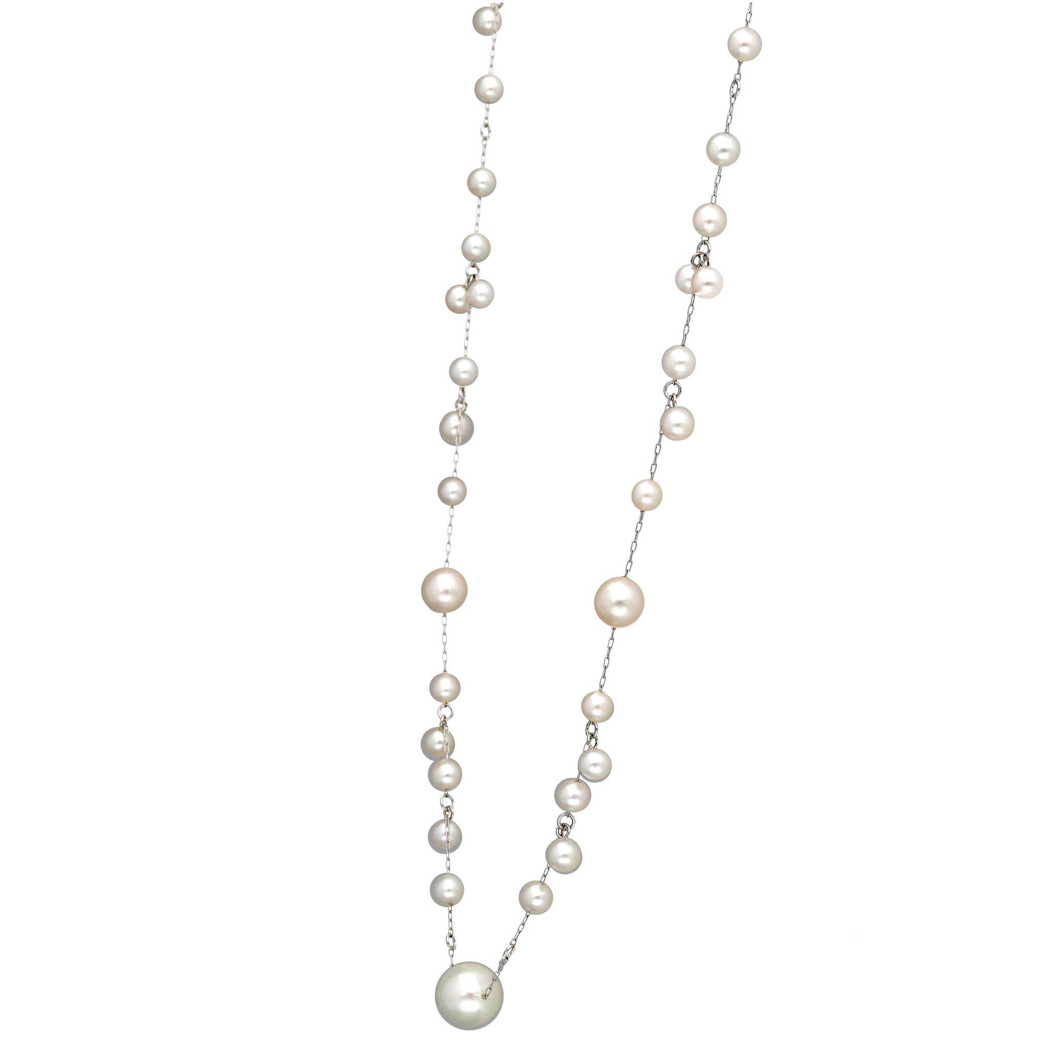 パール K14ネックレス(アコヤ真珠/ロング/68cm/6月誕生石)《26C20128》