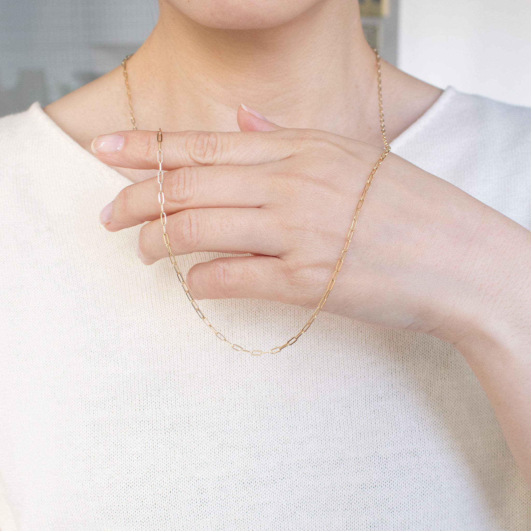 【限定5点】K18ネックレス(ロング/70cm)《26C20129》