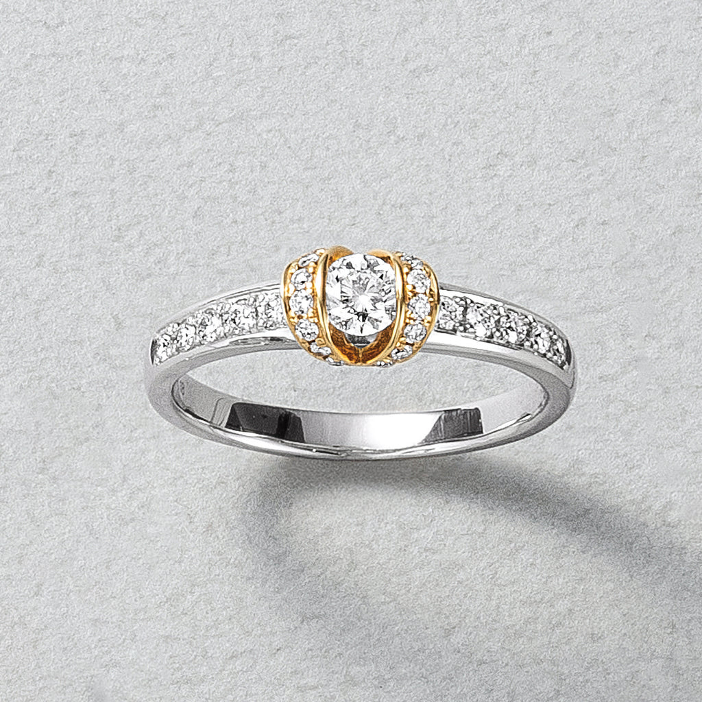 K18YG ダイヤモンド リング 0.20CT | K18YG ニココ ダイヤモンド 