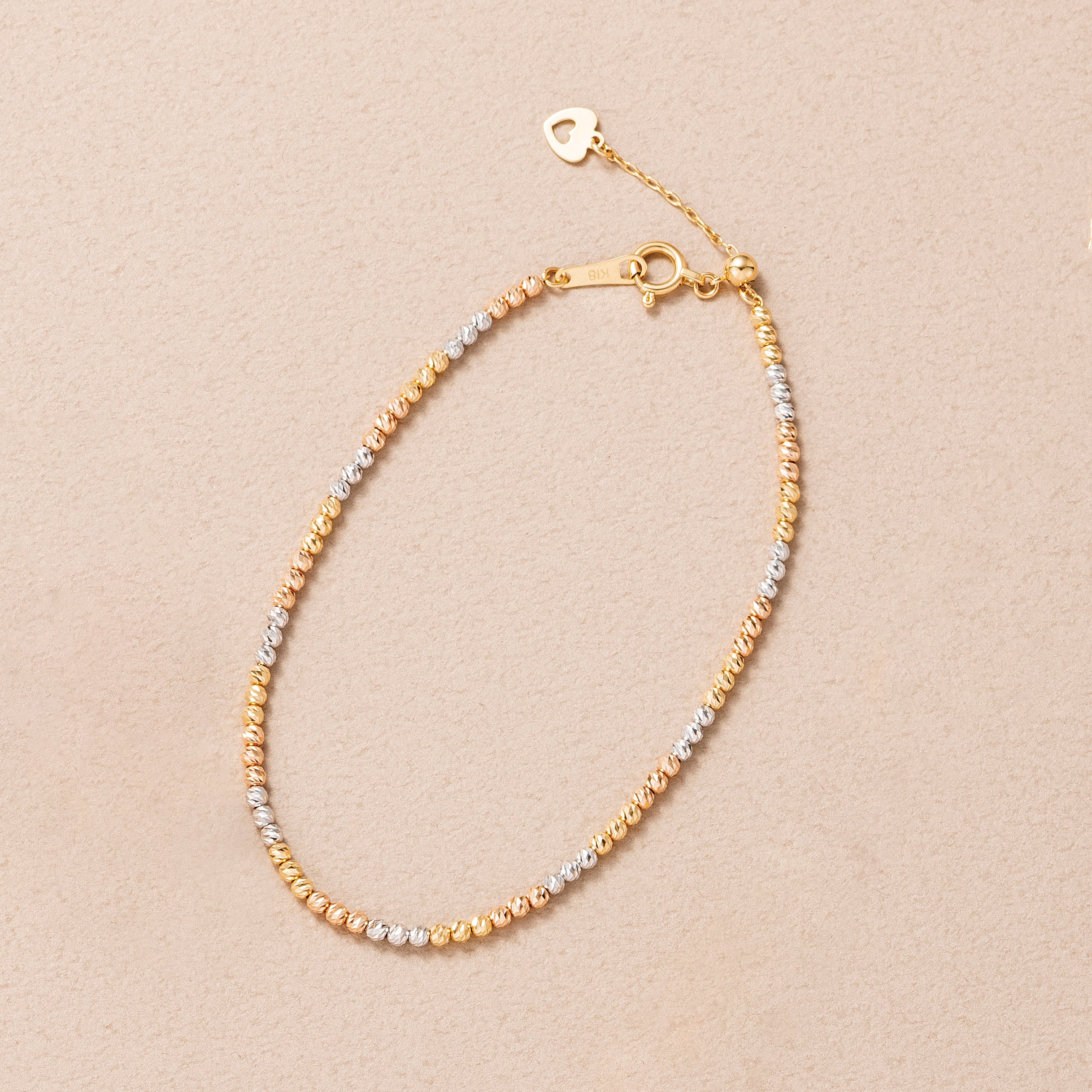 K18ブレスレット(スリーカラー)《26C30112》