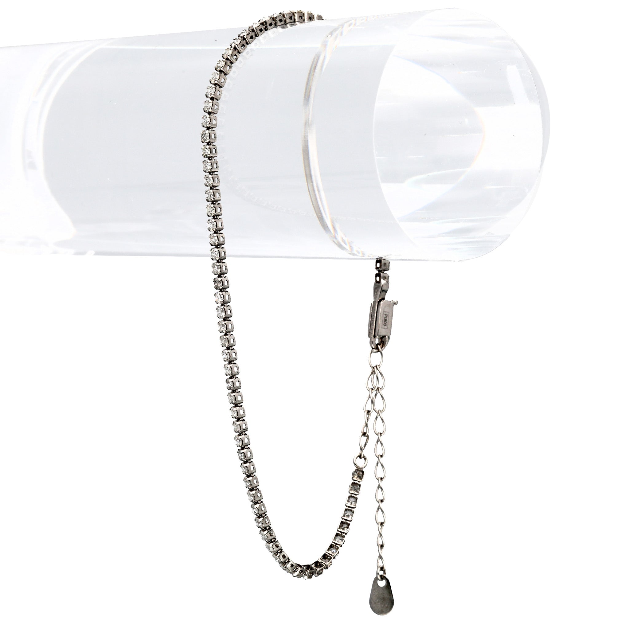 ダイヤモンド プラチナブレスレット(計1.00カラット/4月誕生石)《26C30117》