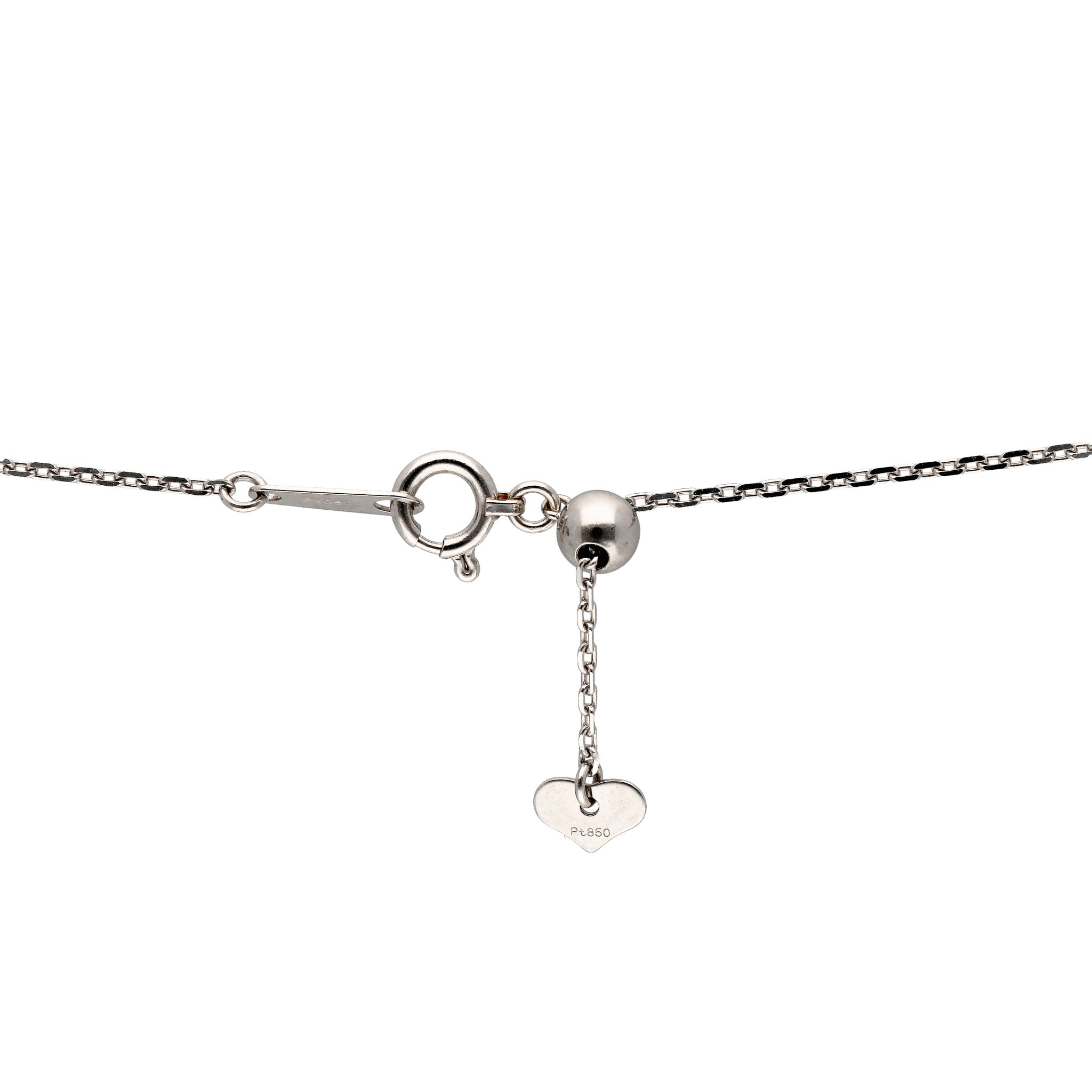 ダイヤモンド プラチナネックレス(4月誕生石)《26C30119》