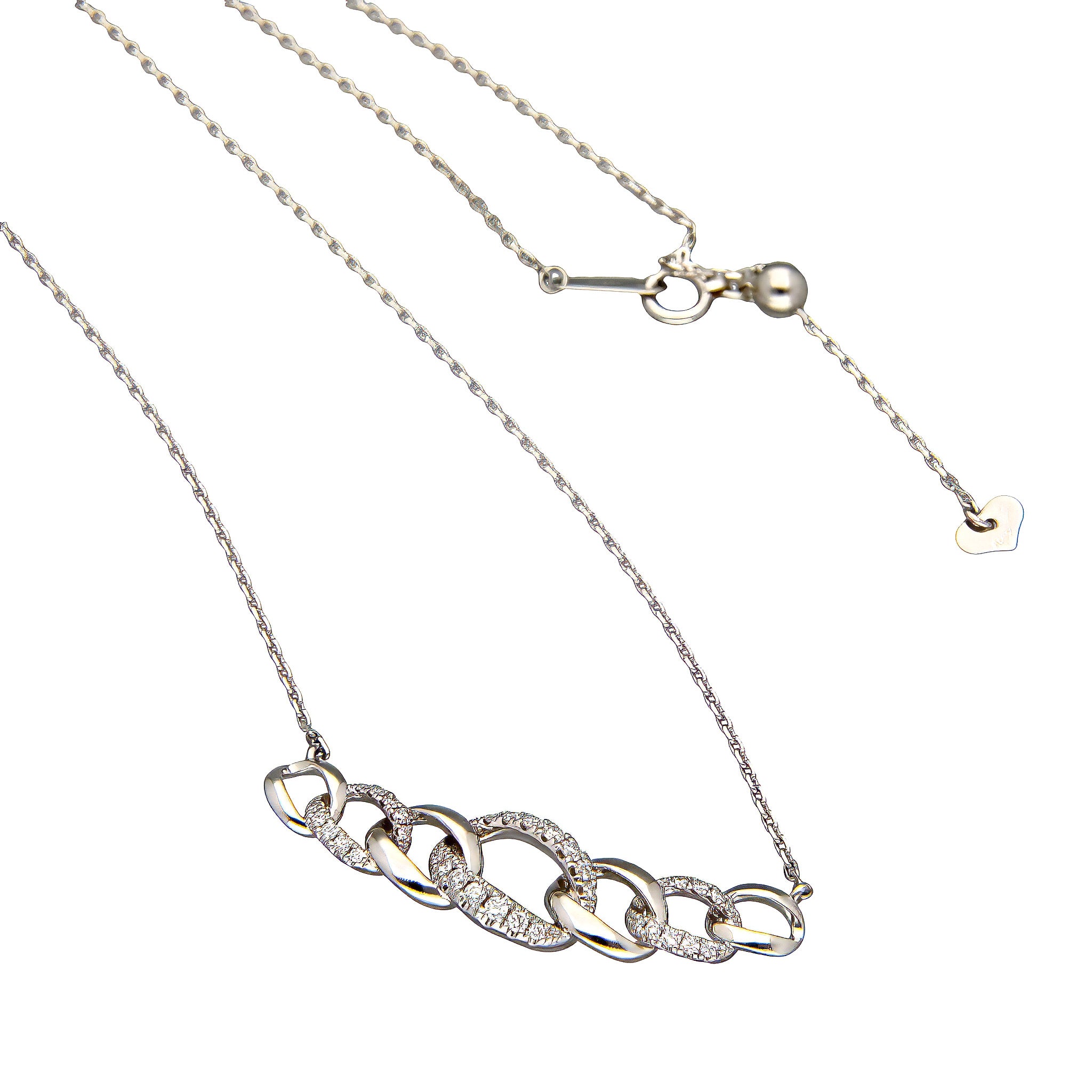 ダイヤモンド プラチナネックレス(4月誕生石)《26C30119》