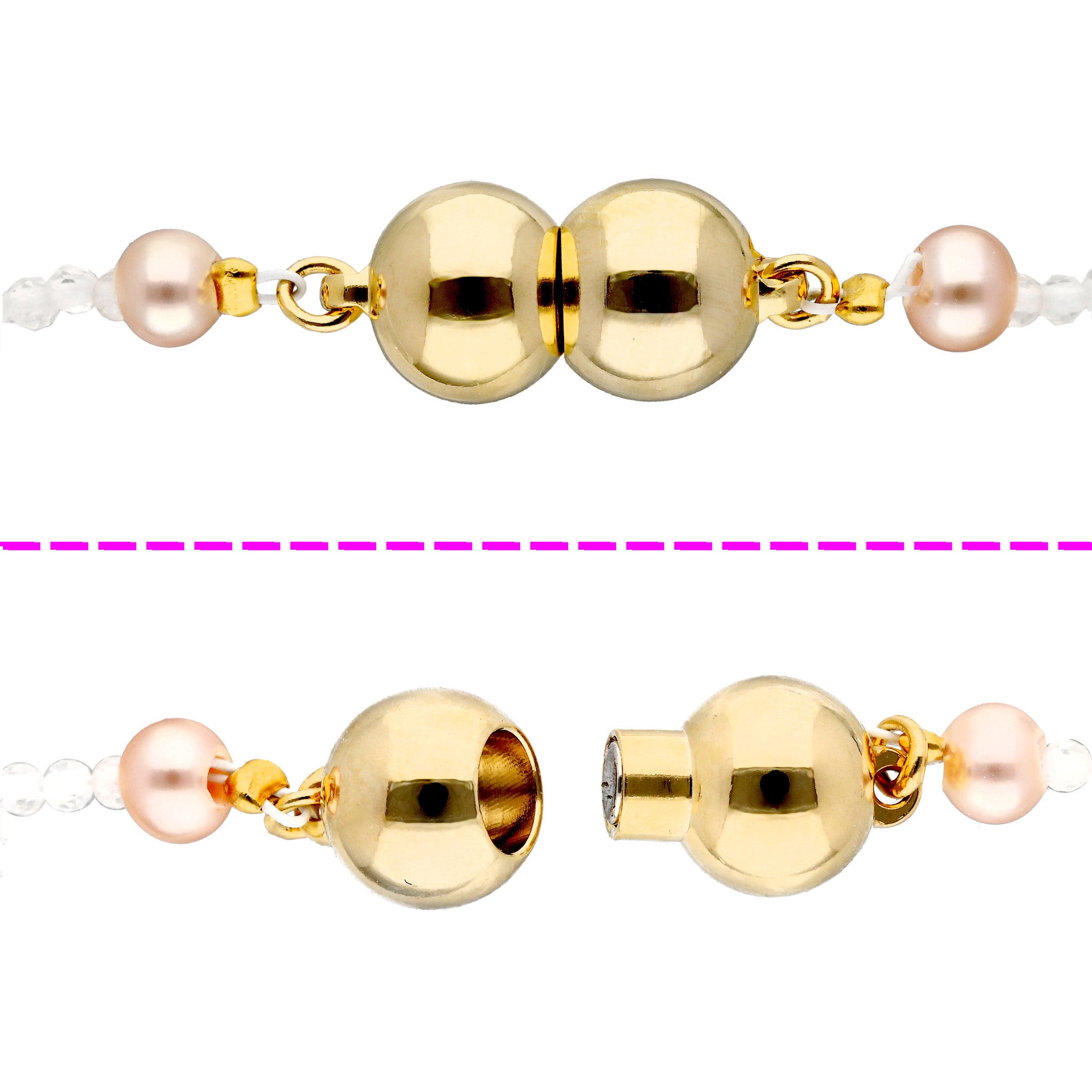 シェル/パール ネックレス(淡水真珠/フラワーモチーフ)《26C30134》