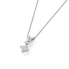 【限定1点】ダイヤモンド プラチナネックレス(1.00カラット/プリンセスカット/Dカラー/VS2/4月誕生石/グレーディングレポート付)《26C30136》