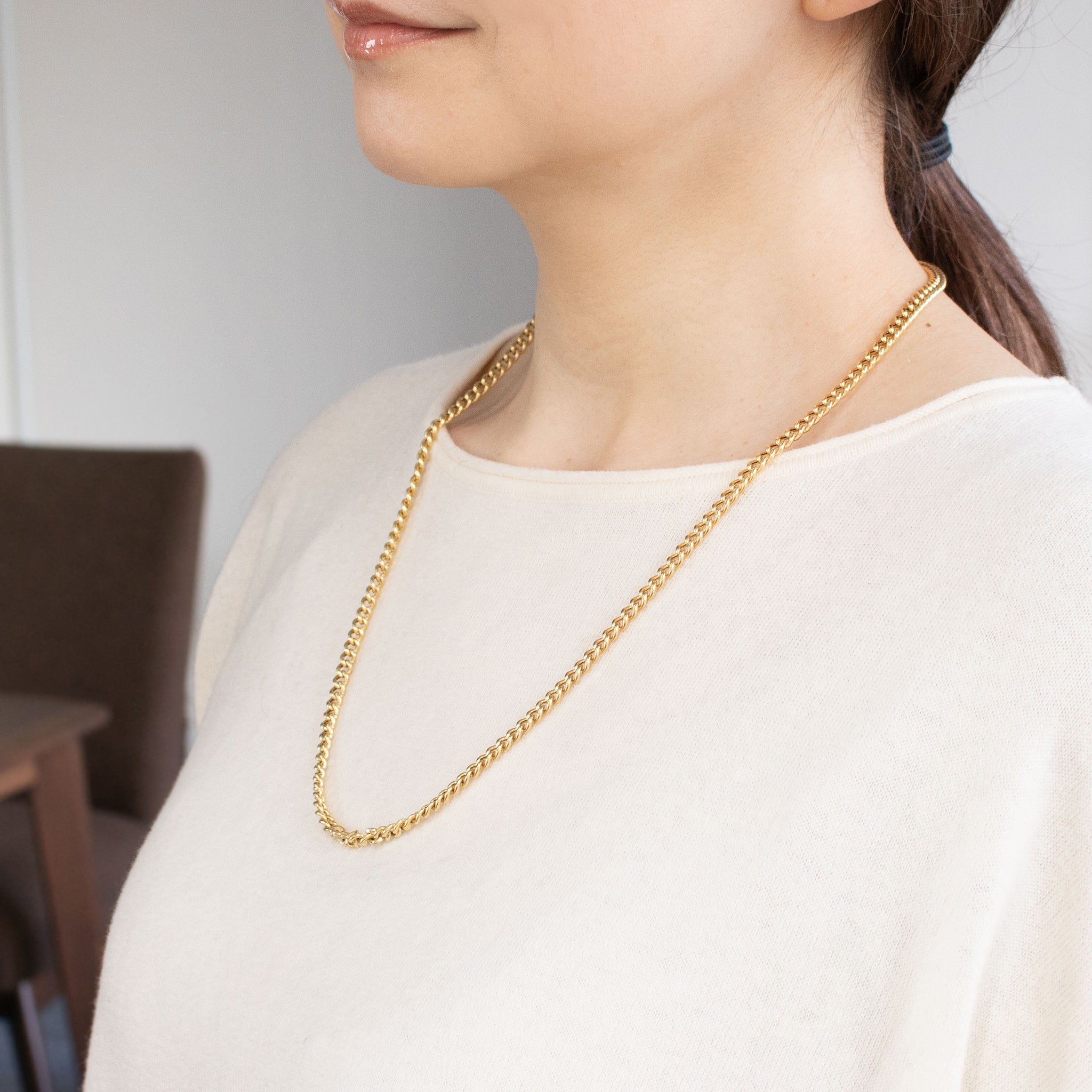 【限定2点】K18ネックレス(喜平/ロング/60cm)《26C30143》