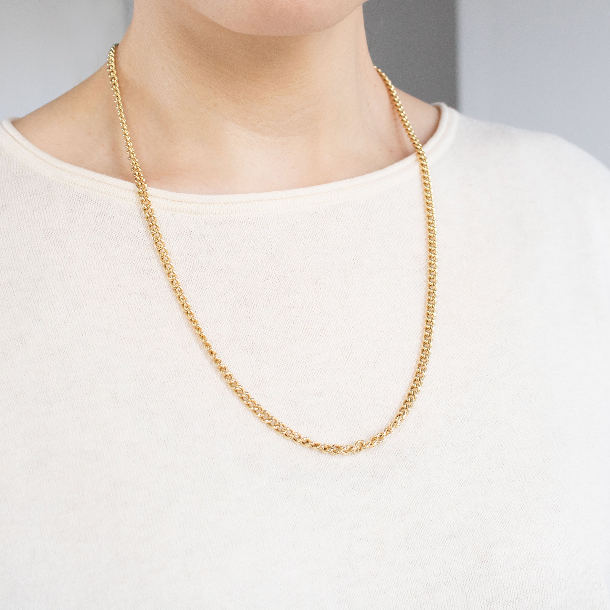 【限定2点】K18ネックレス(喜平/ロング/60cm)《26C30143》