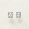 ダイヤモンド プラチナピアス(計0.60カラット/Dカラー/VVS1/エメラルドカット/4月誕生石/グレーディングレポート付)《26C50102》