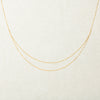 【限定13点】K24ネックレス(純金/2連風)《26C50136》