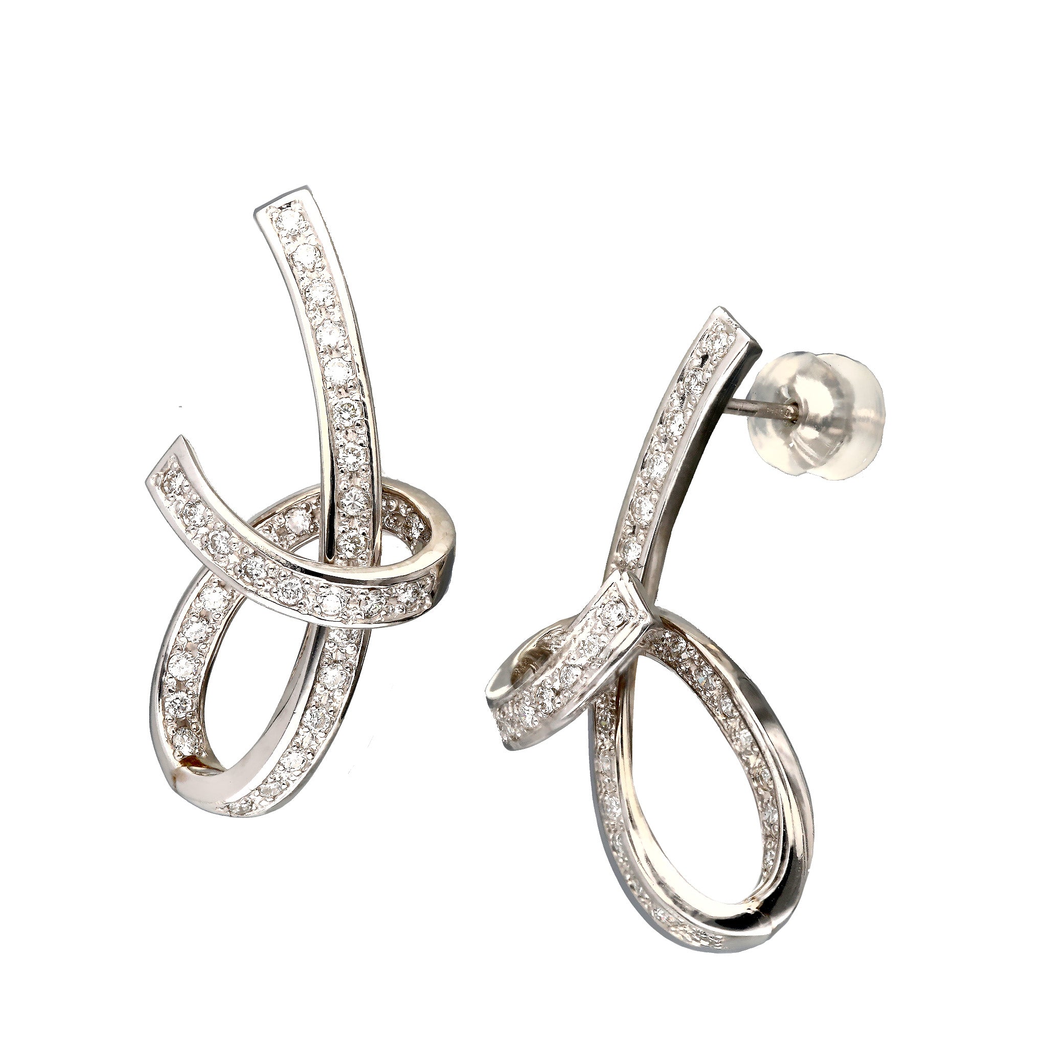 【限定1点】ダイヤモンド プラチナピアス(計1.0カラット/4月誕生石)《26C50137》