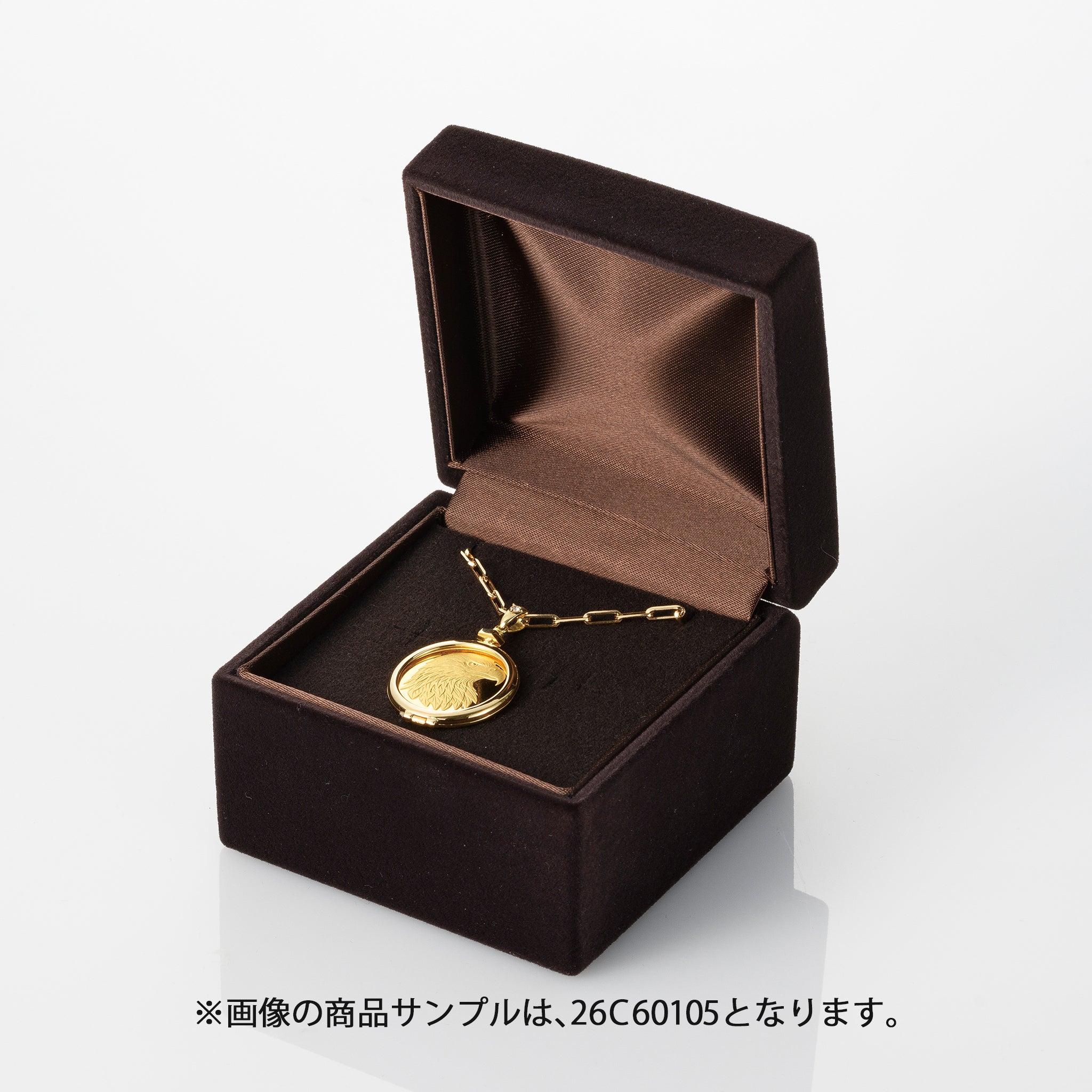 K24金製品(純金/鷲＆狼/メダル/5g/造幣局品位刻印付)《26C60104》