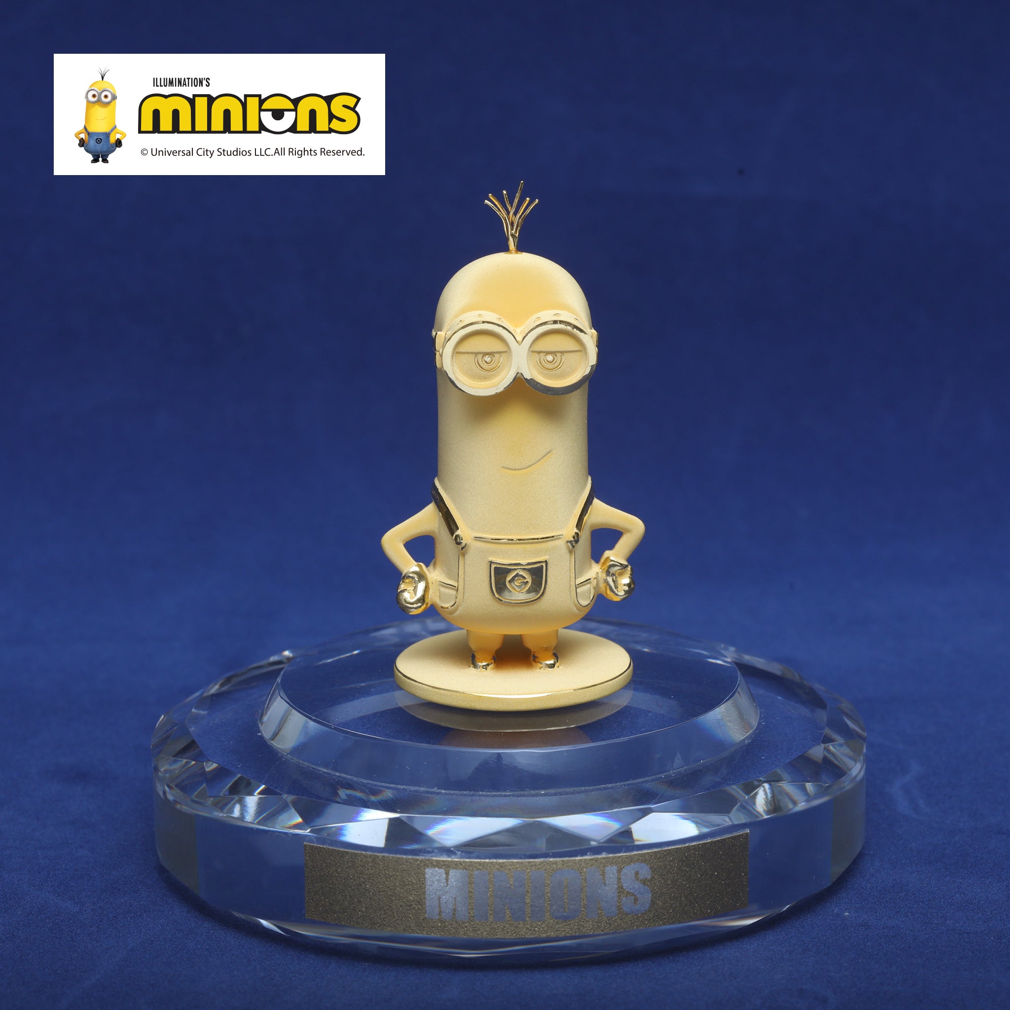 K24金製品(純金/minions/ミニオンズ/Kevin/フィギア/13g/造幣局品位刻印付)《26C60106》