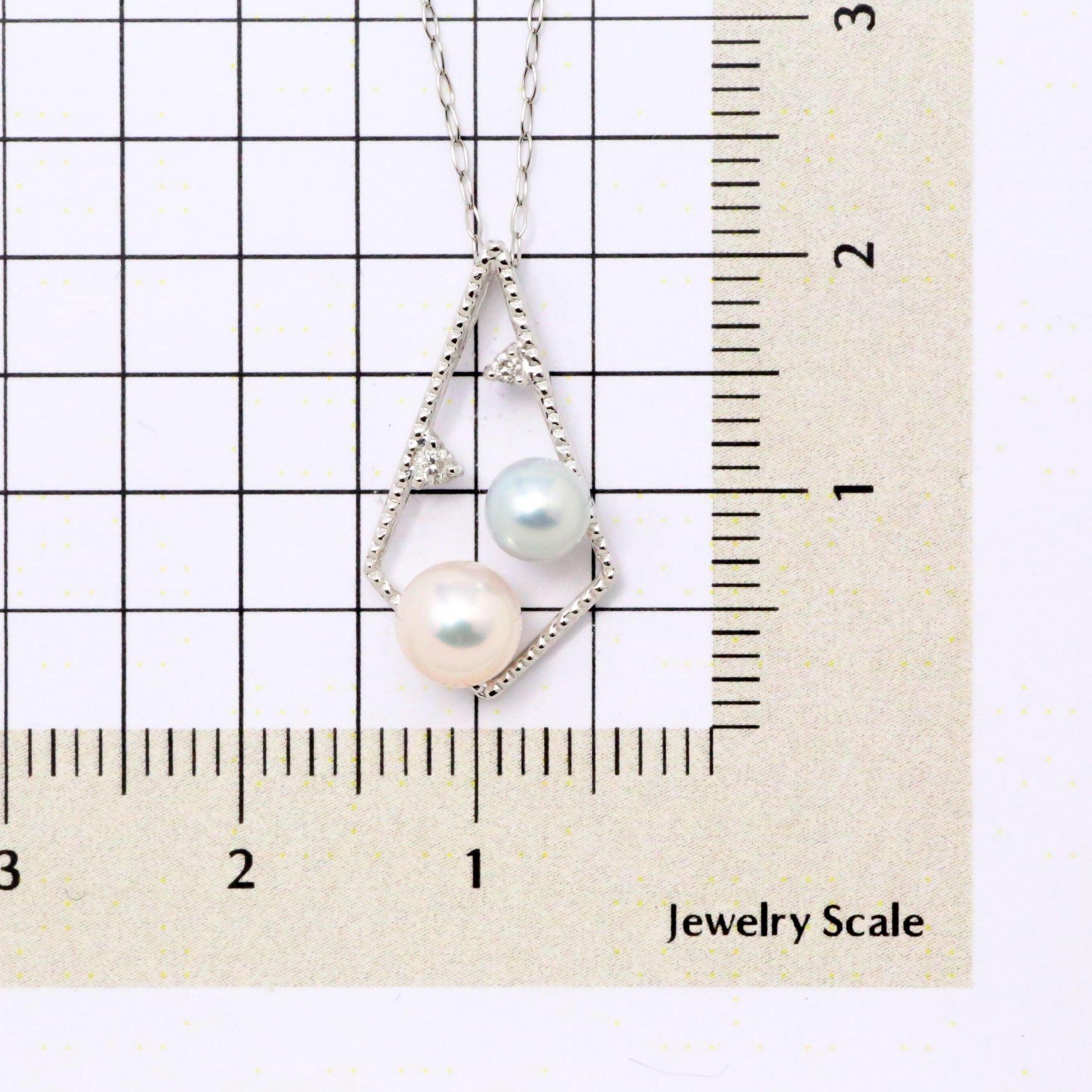 【限定8点】パール/ダイヤモンド プラチナネックレス(アコヤ真珠/4mm・5mm/6月誕生石)《26H00206》