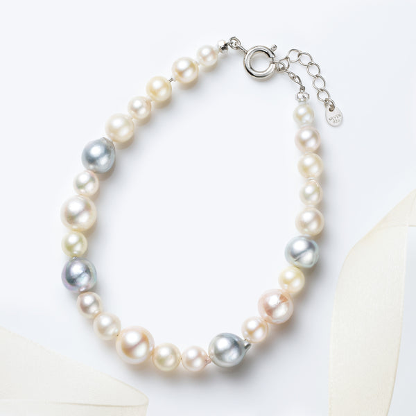限定5点】パール ブレスレット(アコヤ真珠/4～8mm/6月誕生石